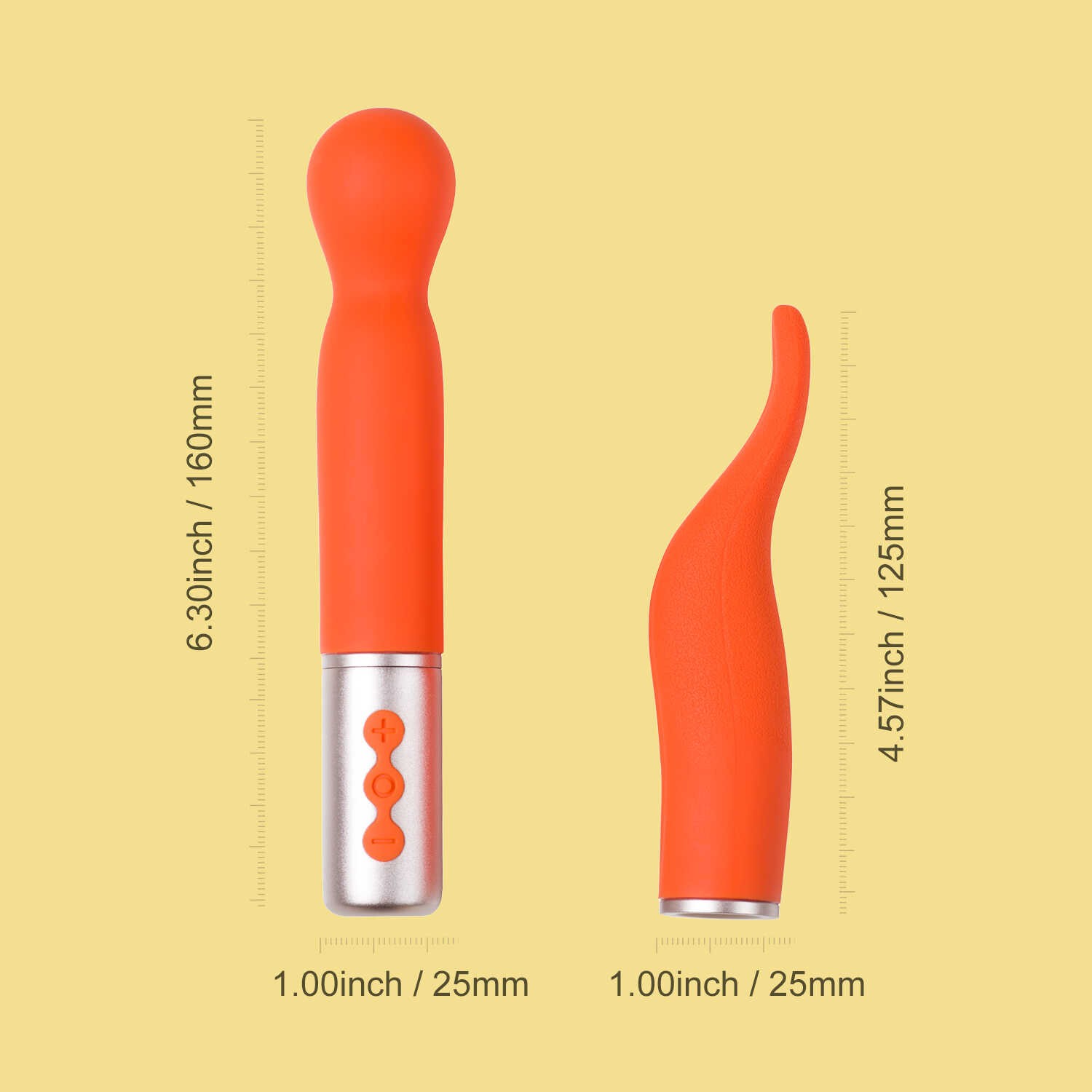 Vibromasseur à têtes interchangeables orange - Honey Play Box – Image 7