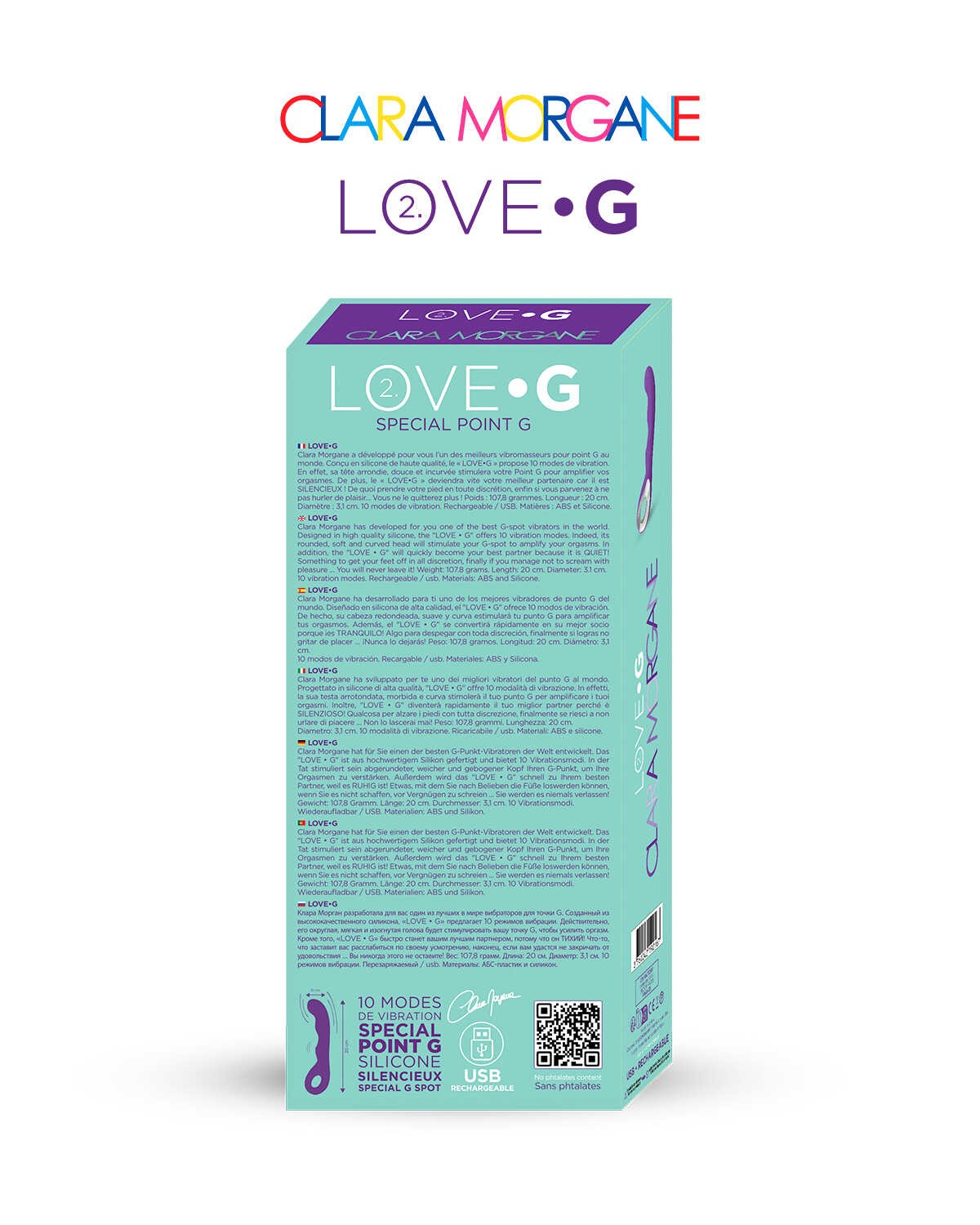 Vibromasseur point G Love G 2.0 en silicone - Clara Morgane – Image 2