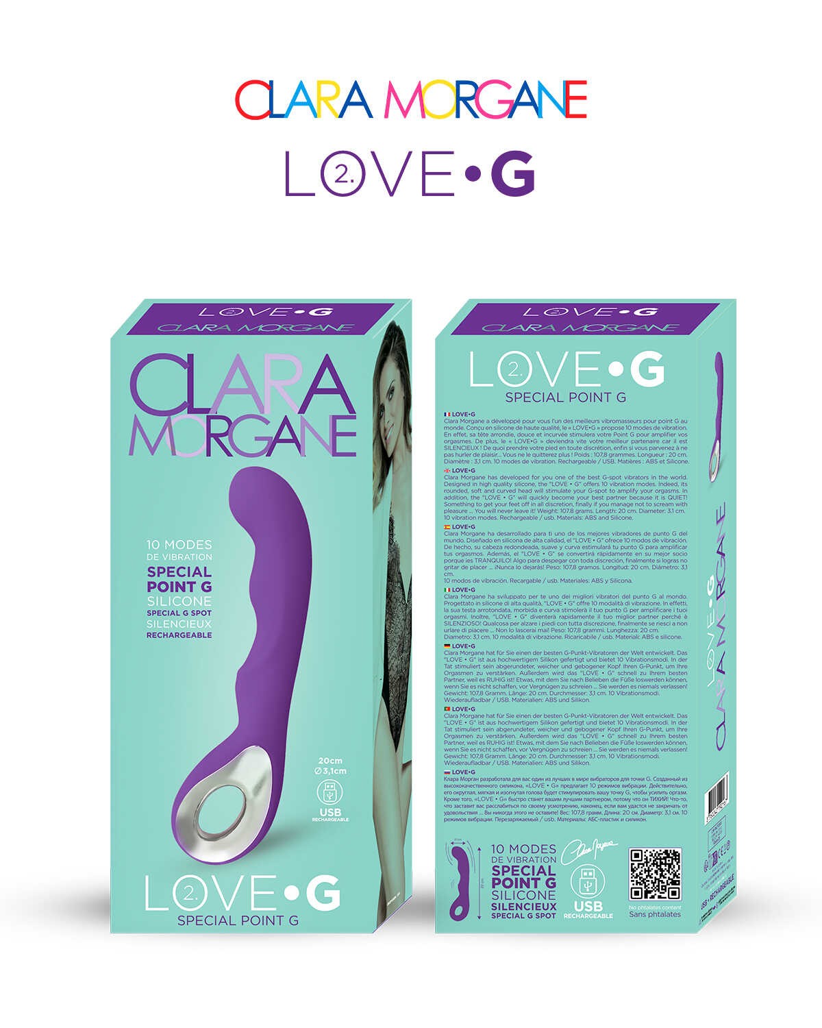 Vibromasseur point G Love G 2.0 en silicone - Clara Morgane – Image 3