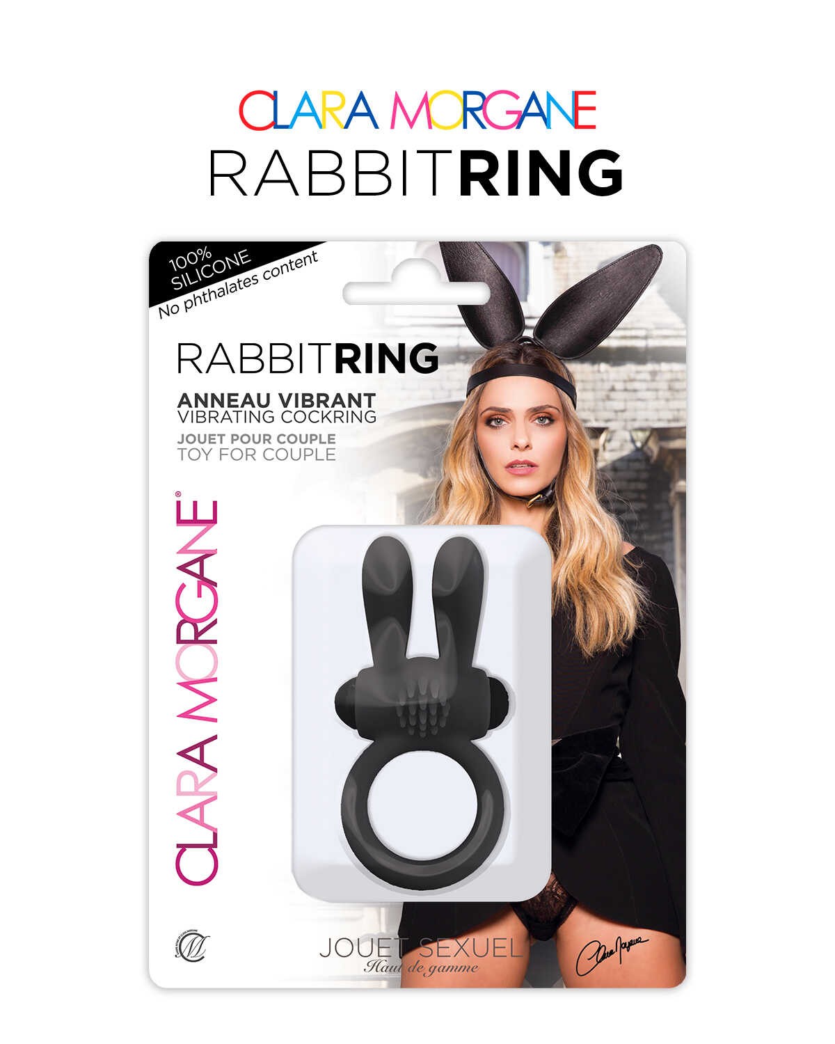 Anneau vibrant Rabbit Ring en silicone - Clara Morgane – Image 4