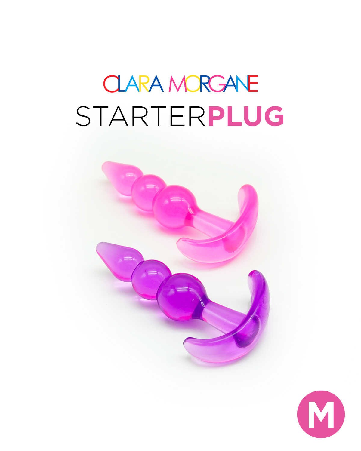 Plug anal débutant taille M rose - Clara Morgane – Image 4