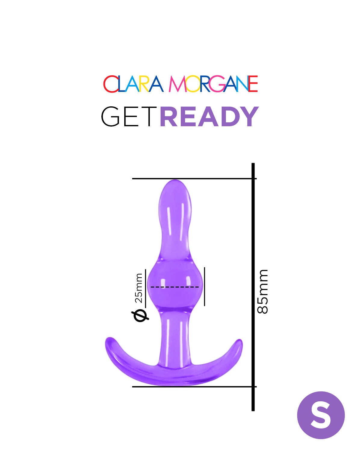 Plug anal violet taille S - Clara Morgane – Image 4