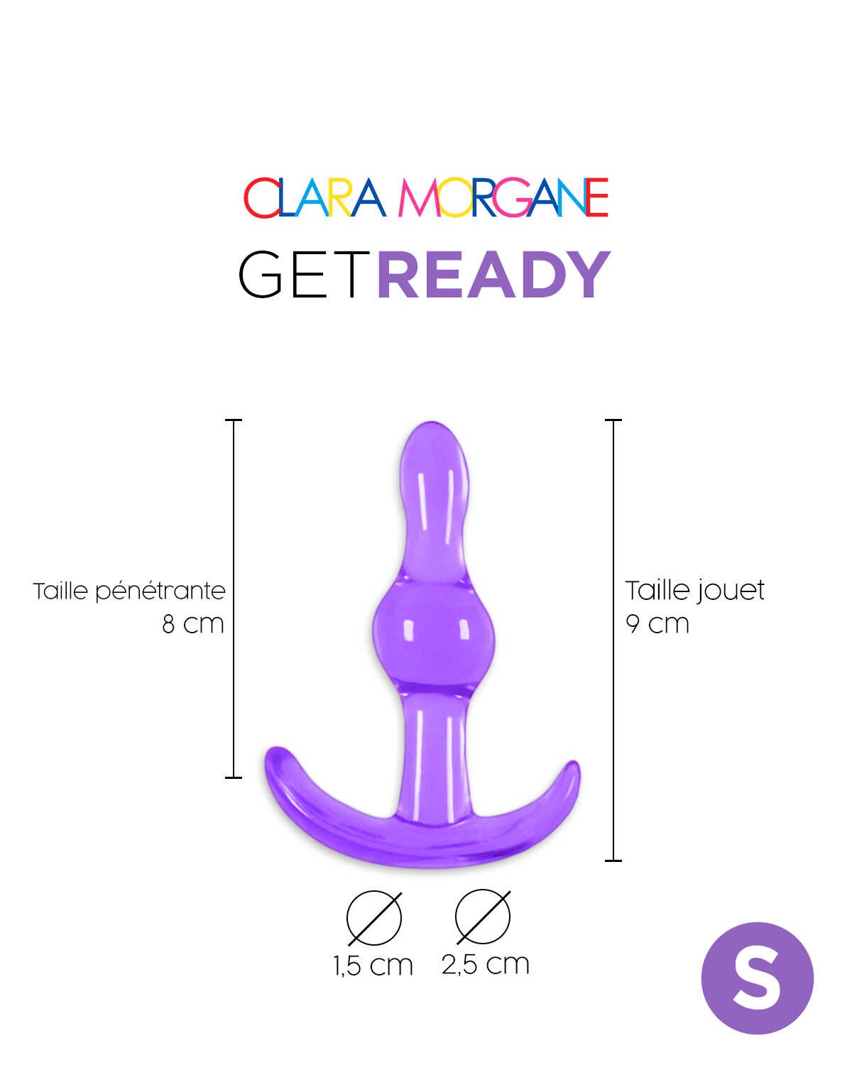 Plug anal violet taille S - Clara Morgane – Image 5