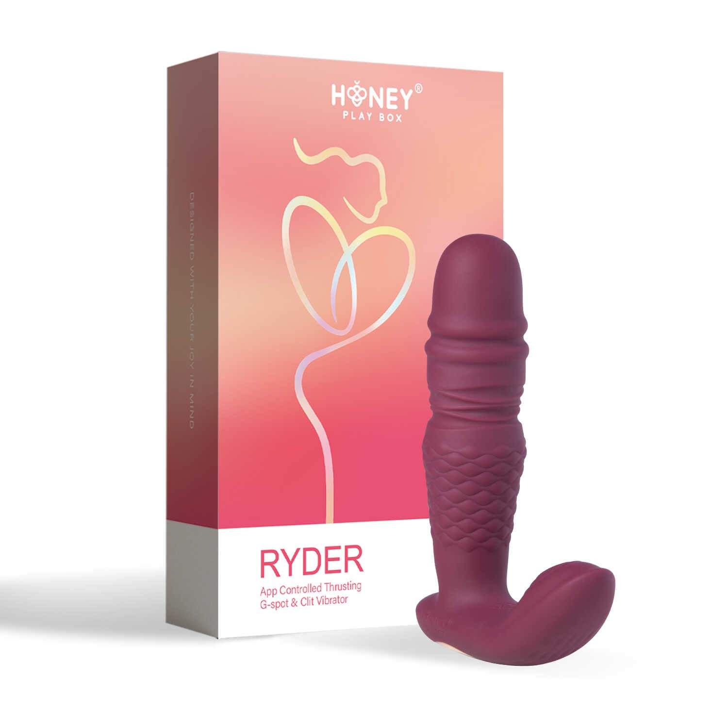 Vibromasseur double stimulation Ryder connecté - Honey Play Box