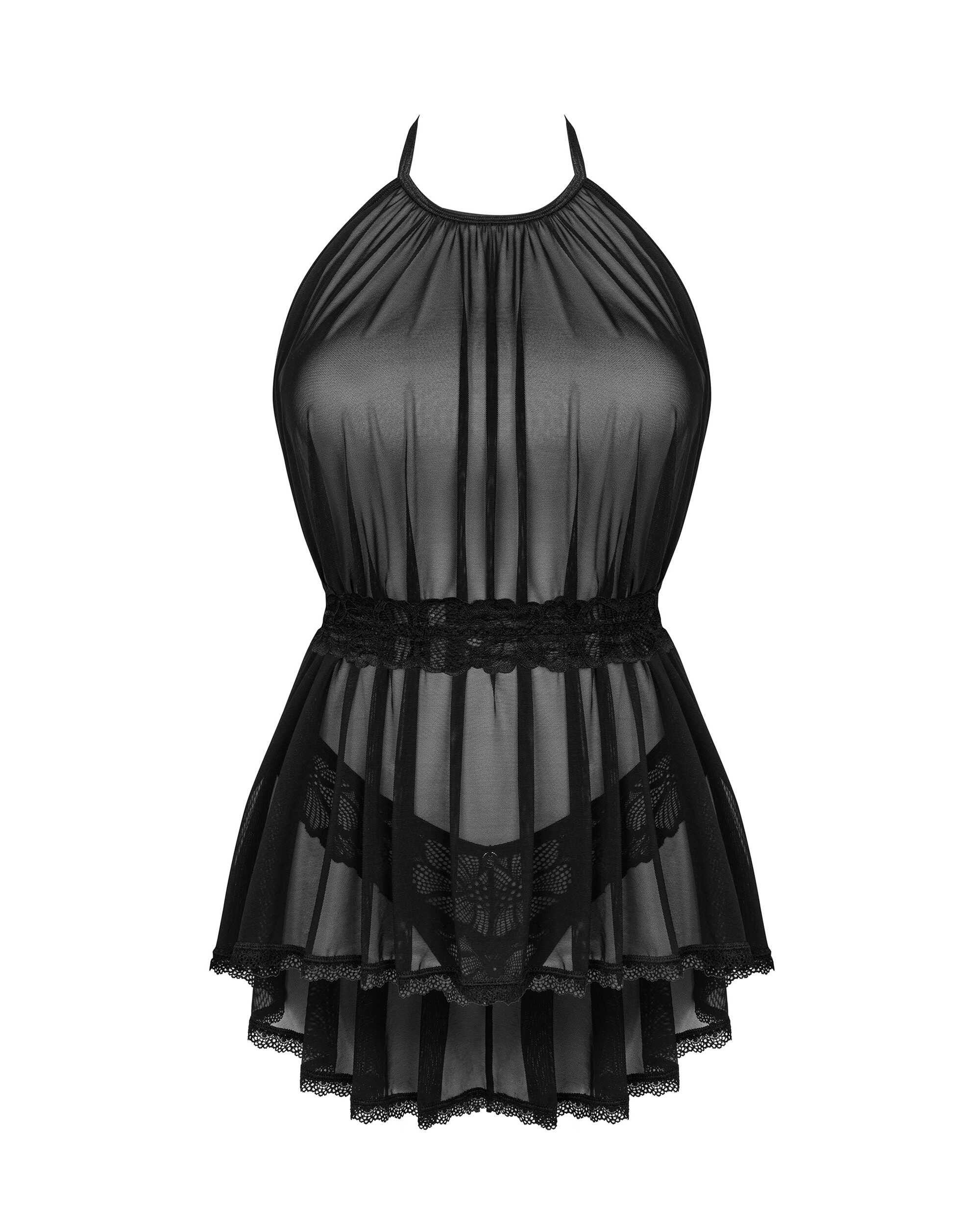 Nuisette babydoll et string Serafia - Obsessive – Image 7