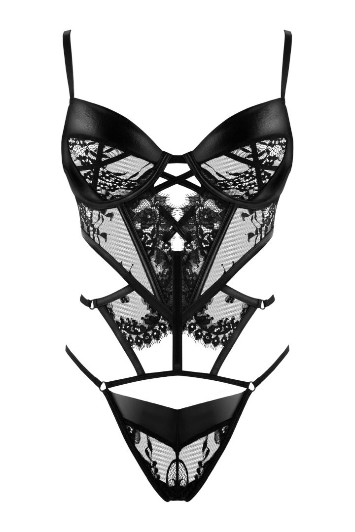 Body Leonela en dentelle noire élégant - Beauty Night – Image 3