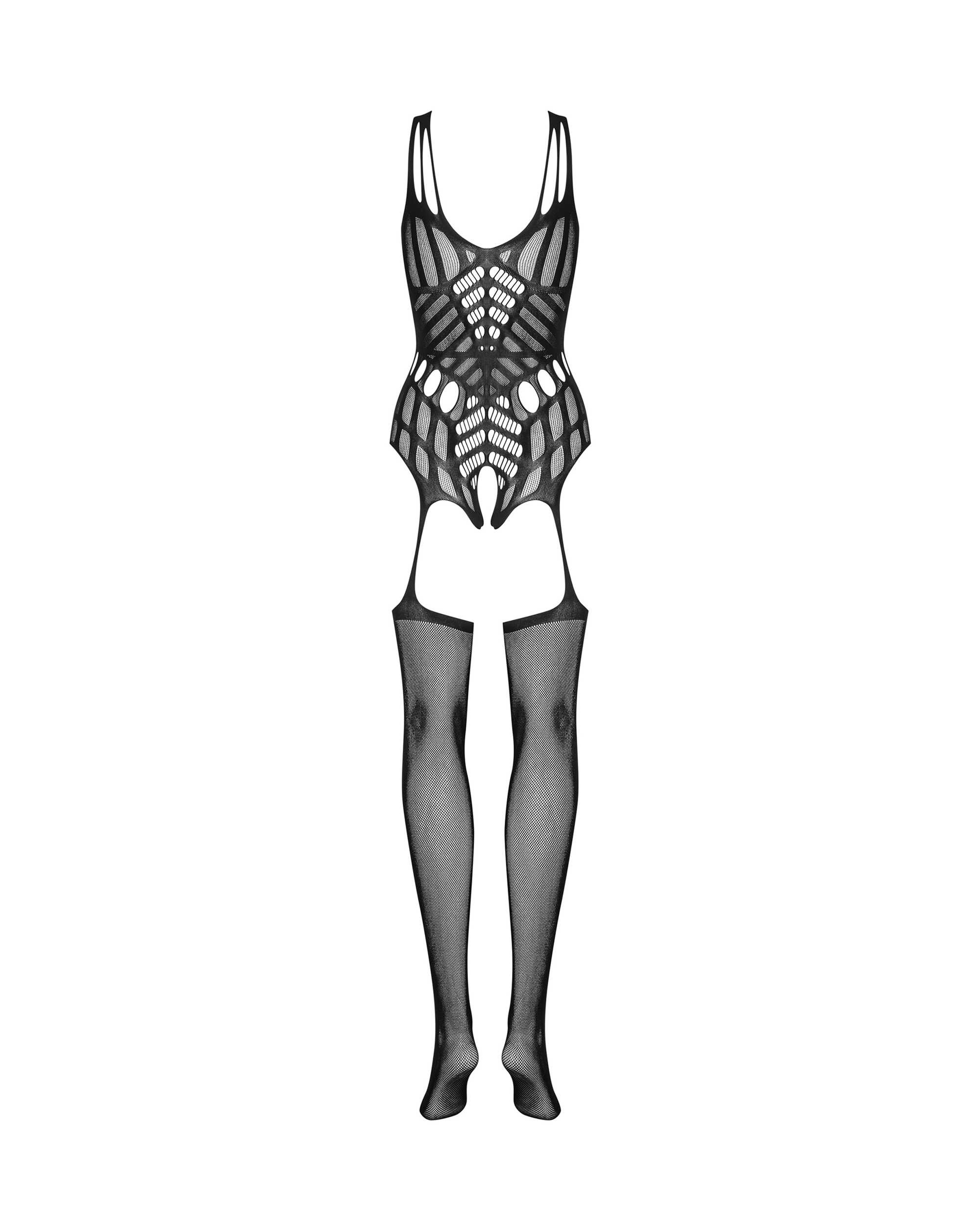 Bodystocking résille à motifs géométriques - Obsessive – Image 7