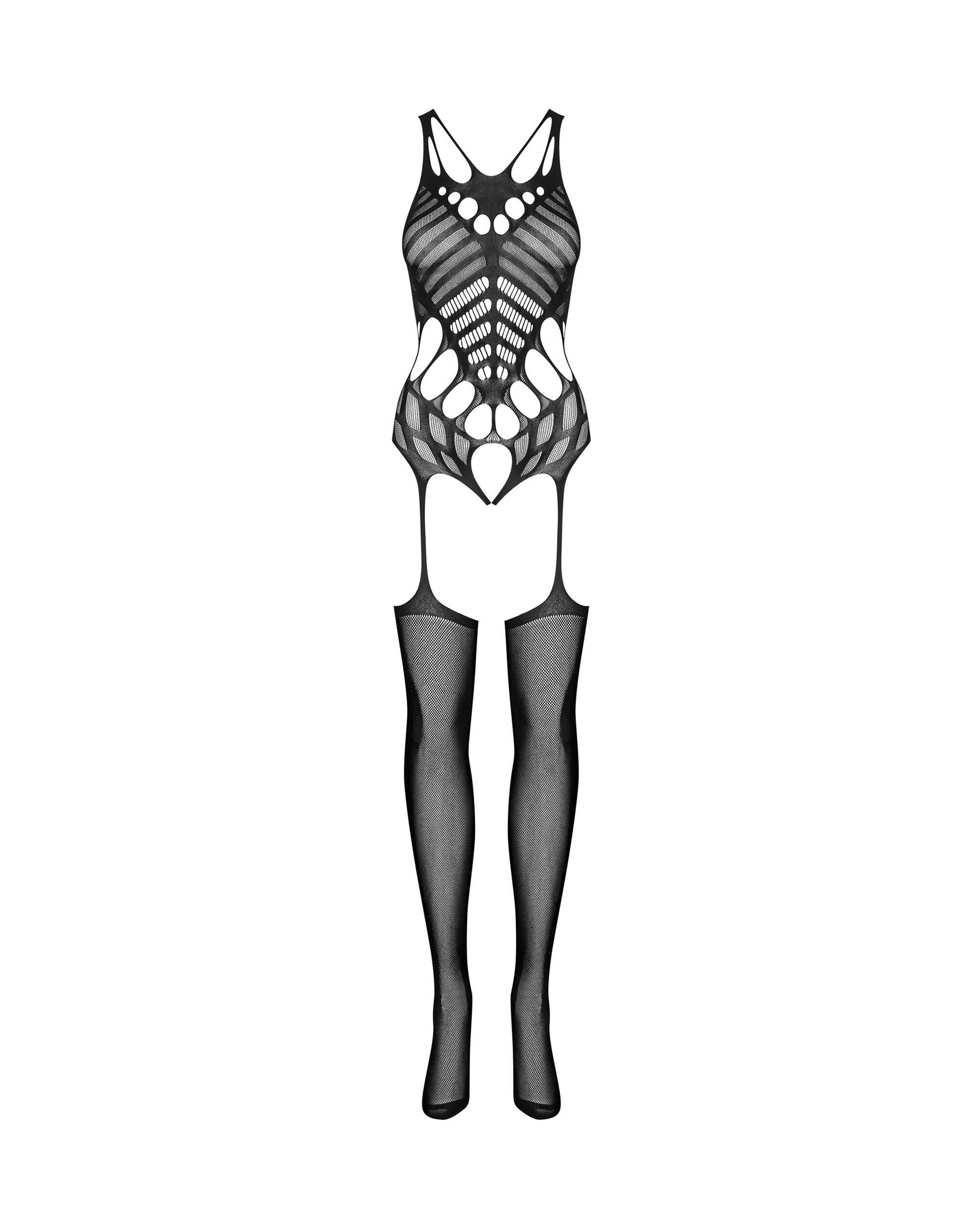 Bodystocking résille à motifs géométriques - Obsessive – Image 8