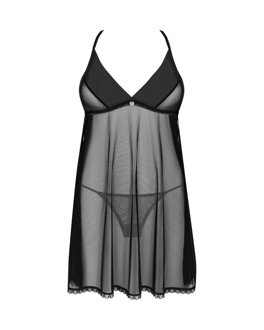 Babydoll Latinesa avec string et pendentif - Obsessive – Image 7