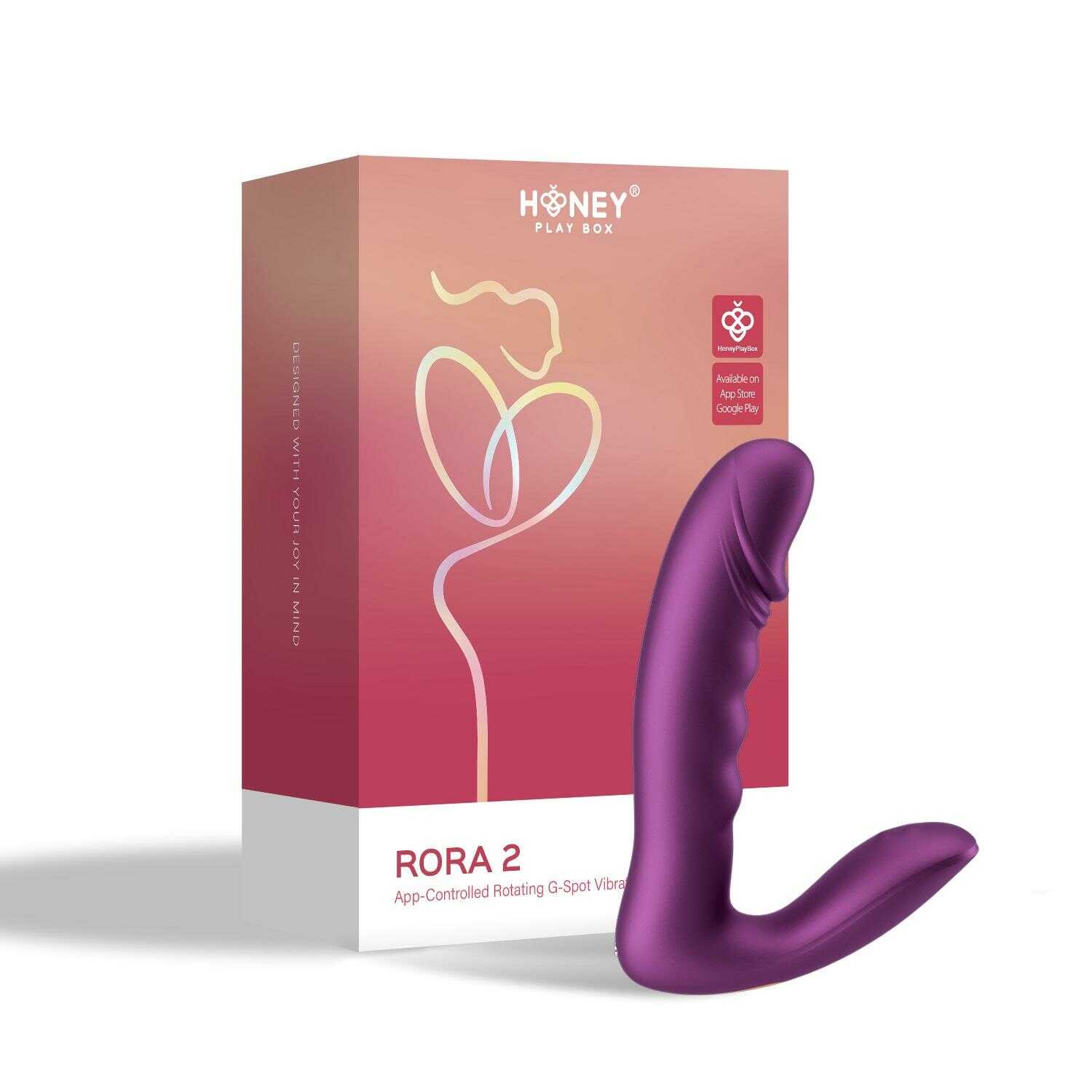 Vibromasseur rotatif point G avec capteur de pression - Honey Play Box