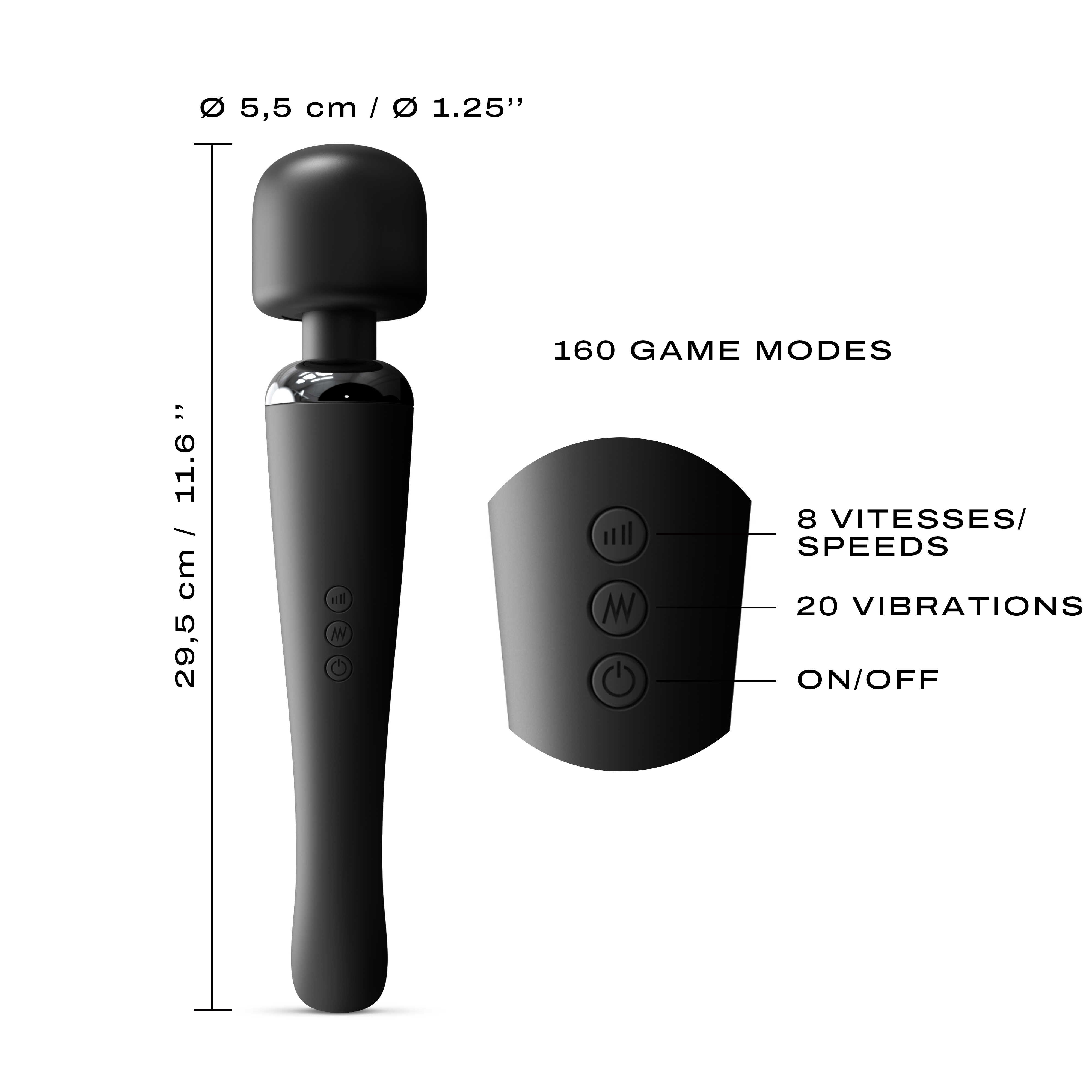 Stimulateur clitoridien Megawand ultra-puissant - Dorcel – Image 6