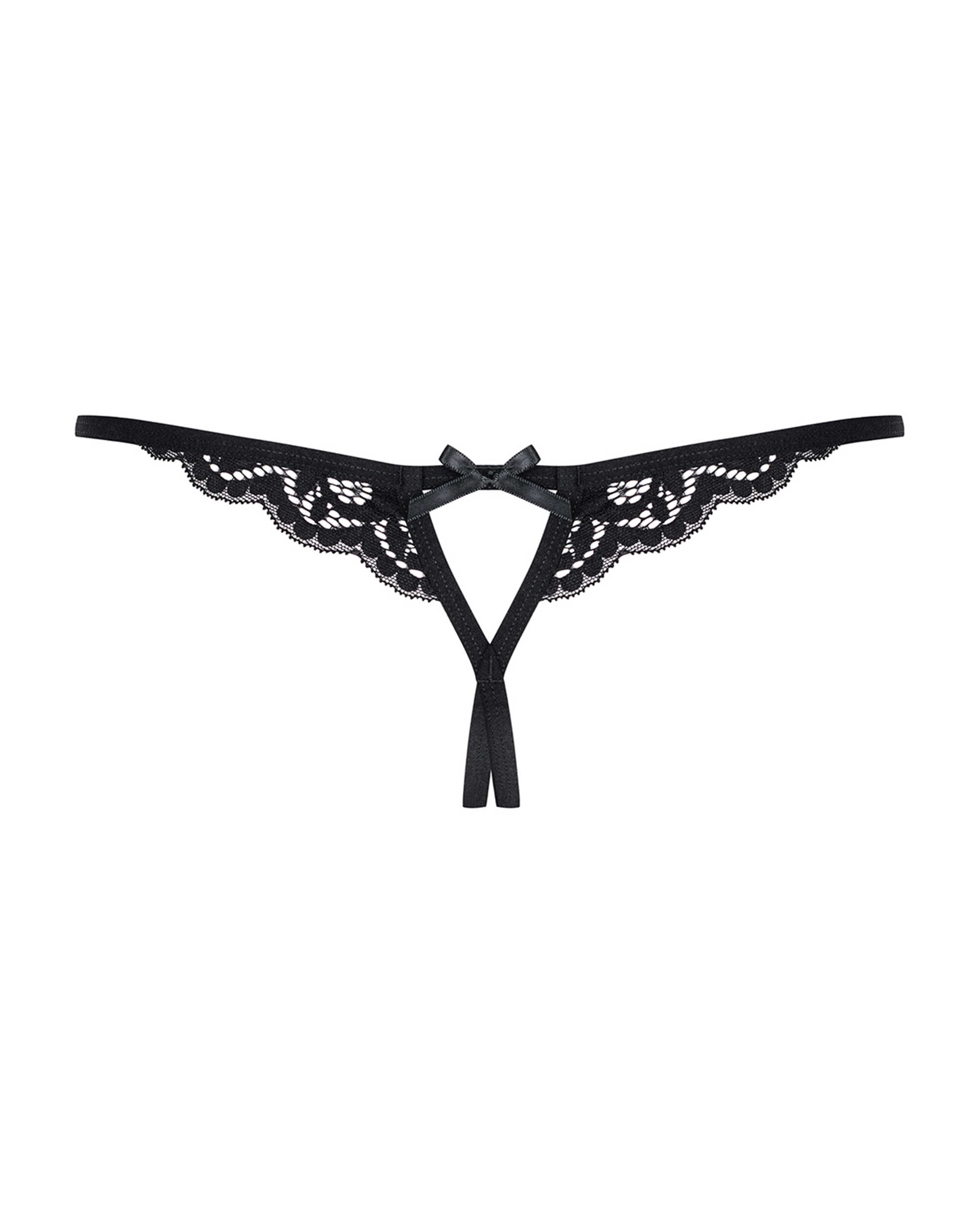 String ouvert en dentelle avec noeuds - Obsessive – Image 5