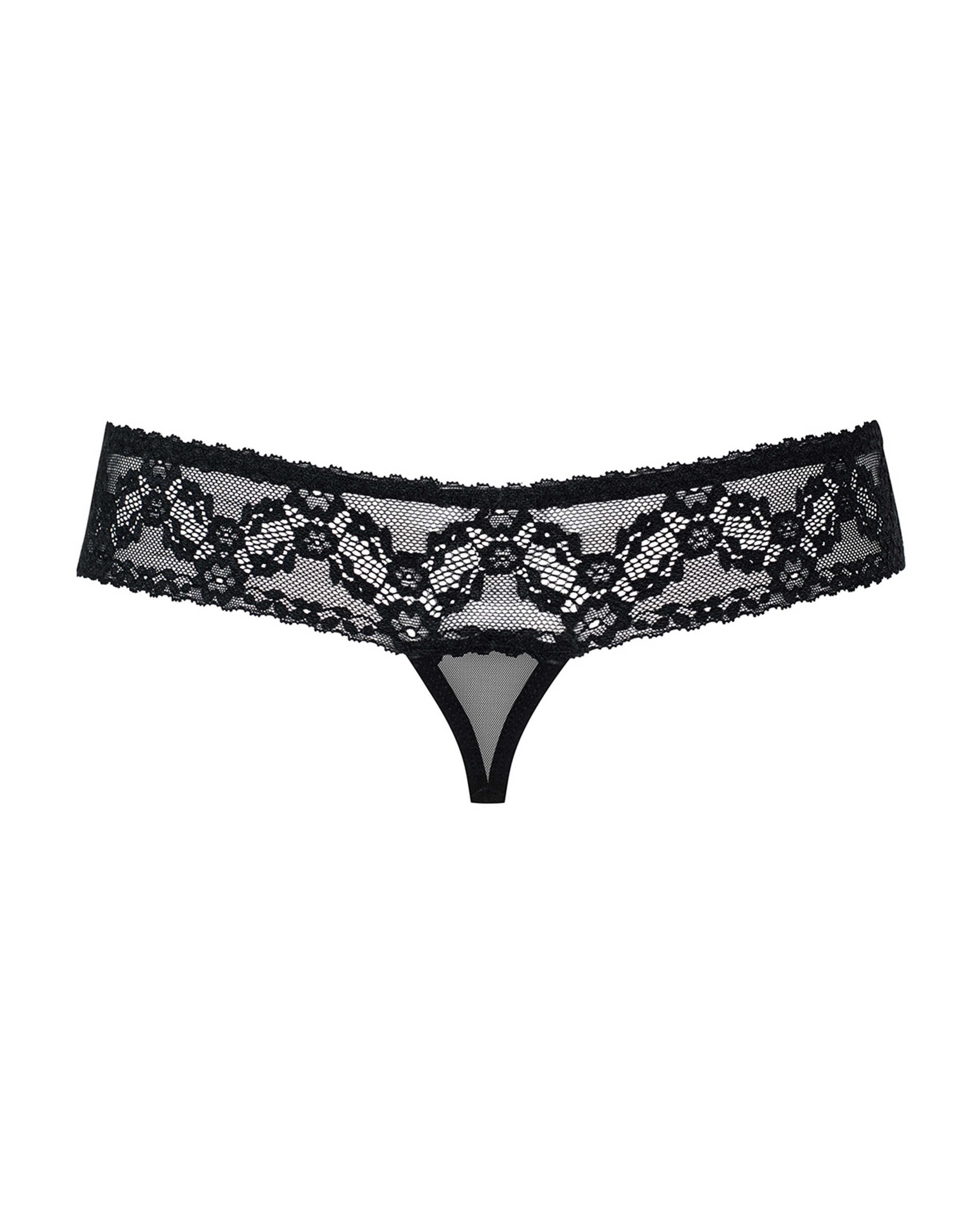 String ouvert en dentelle avec bijou - Obsessive – Image 5