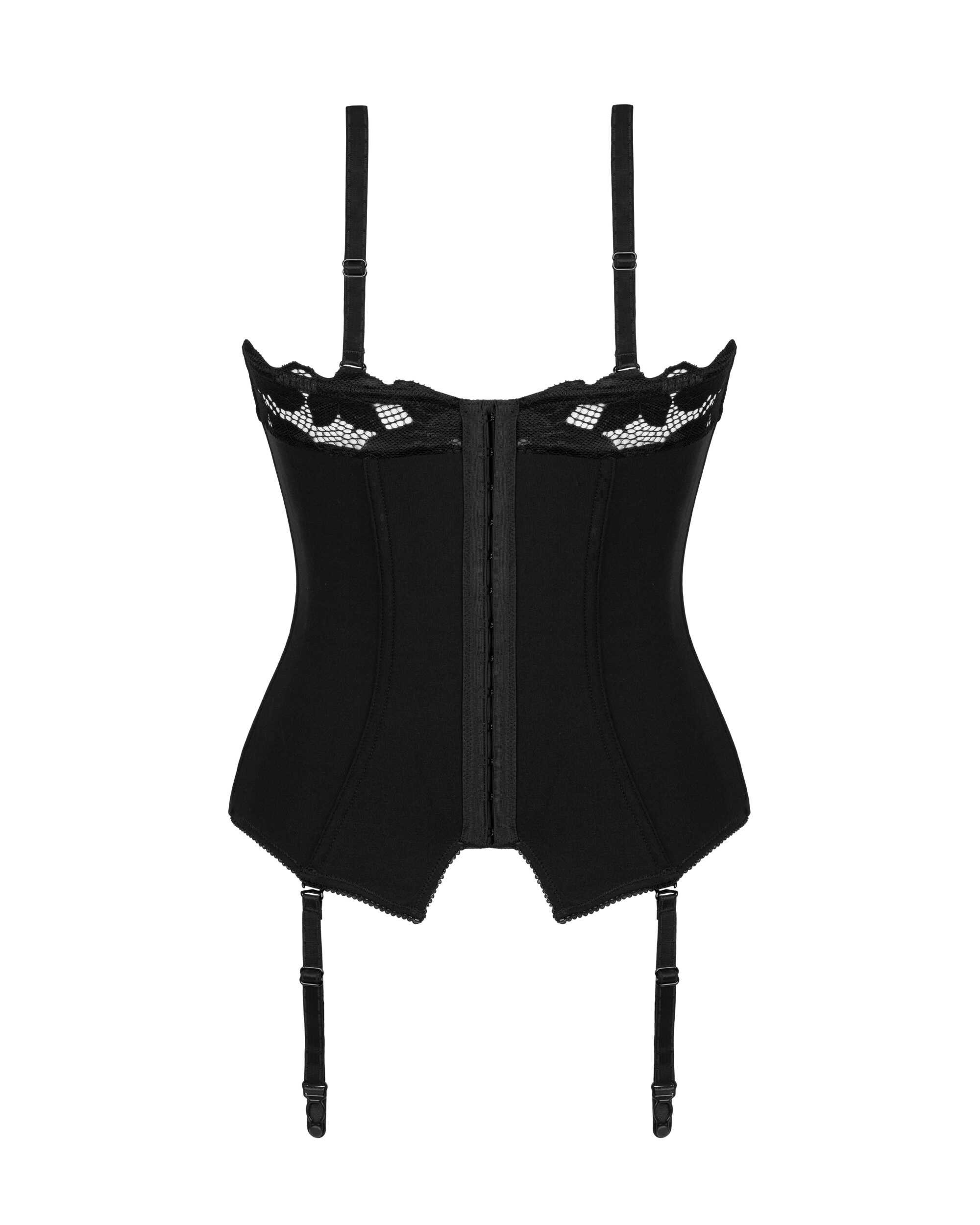 Corset sensuel Editya avec jarretelles - Obsessive – Image 4