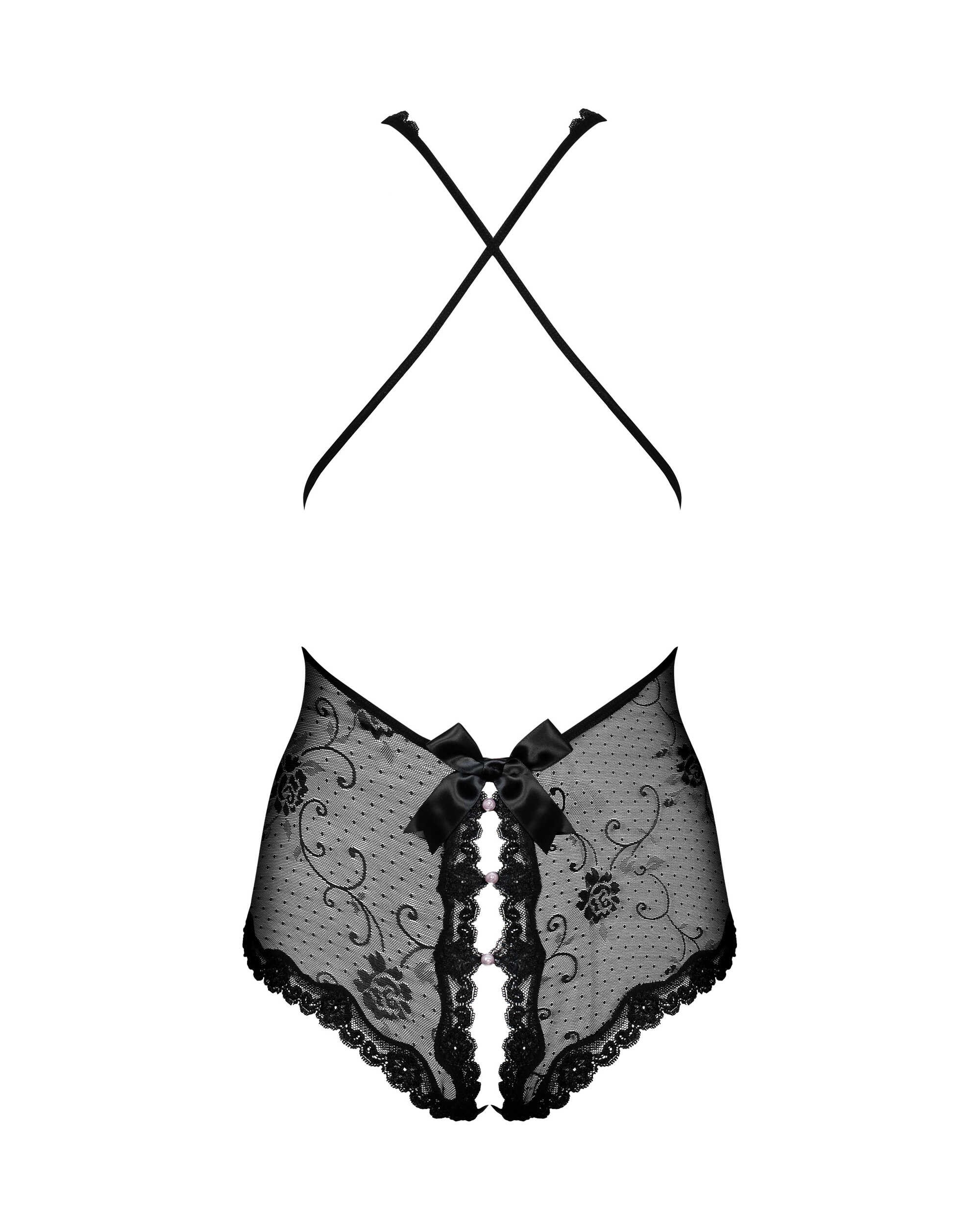Body floral ouvert avec dos croisé Fiorenta - Obsessive – Image 6