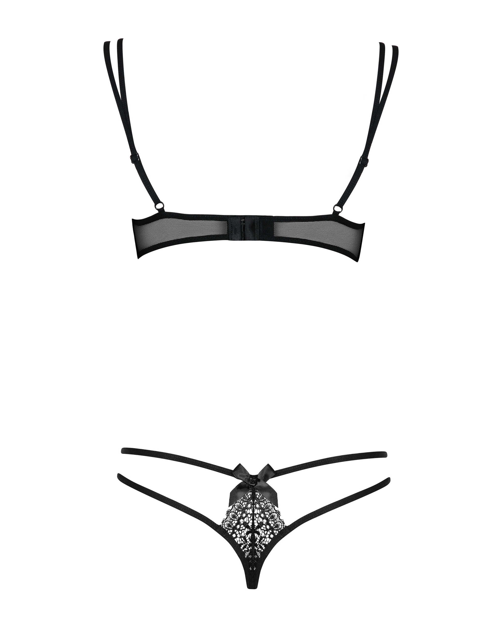 Ensemble dentelle Intensa noir 2 pieces - Obsessive – Image 6