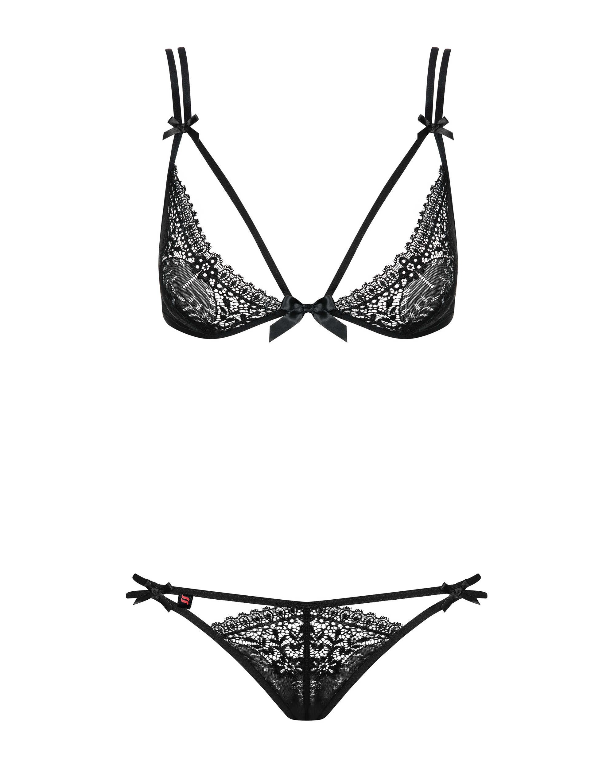 Ensemble dentelle Intensa noir 2 pieces - Obsessive – Image 5