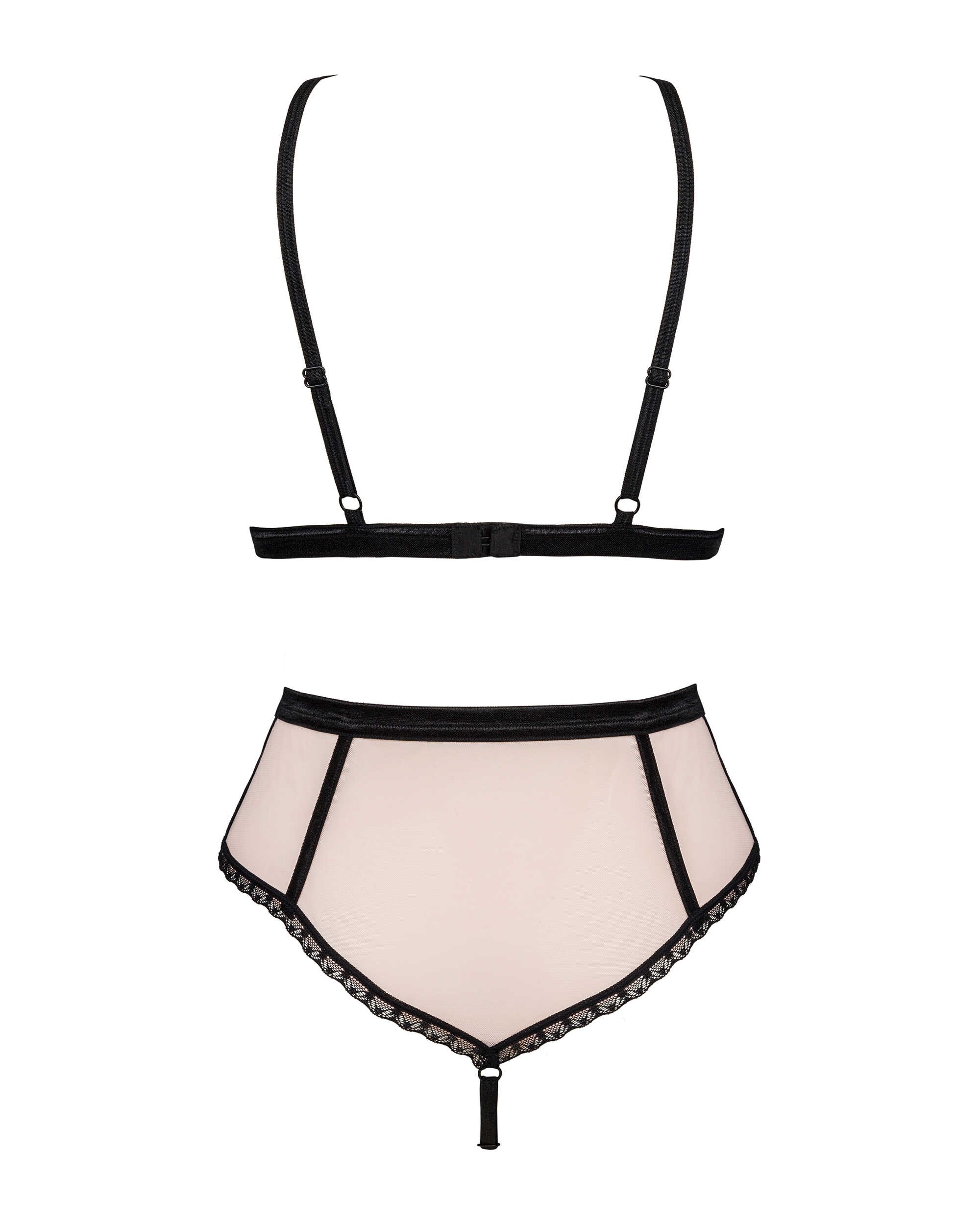 Ensemble lingerie dentelle rose Lilines - Obsessive – Image 6