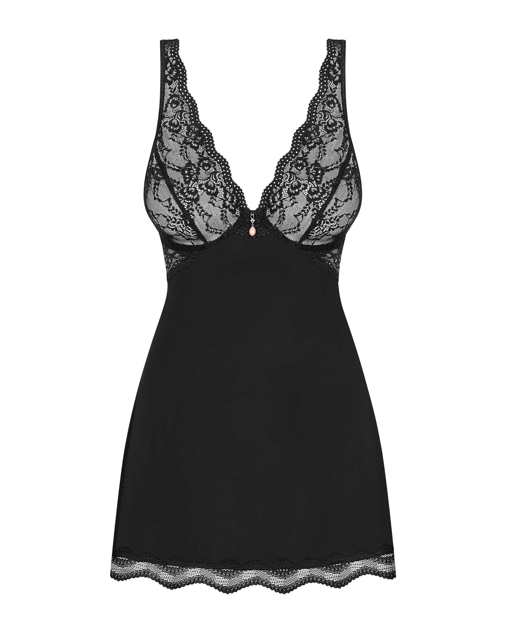 Babydoll en dentelle avec bijou raffiné - Obsessive Luvae – Image 5