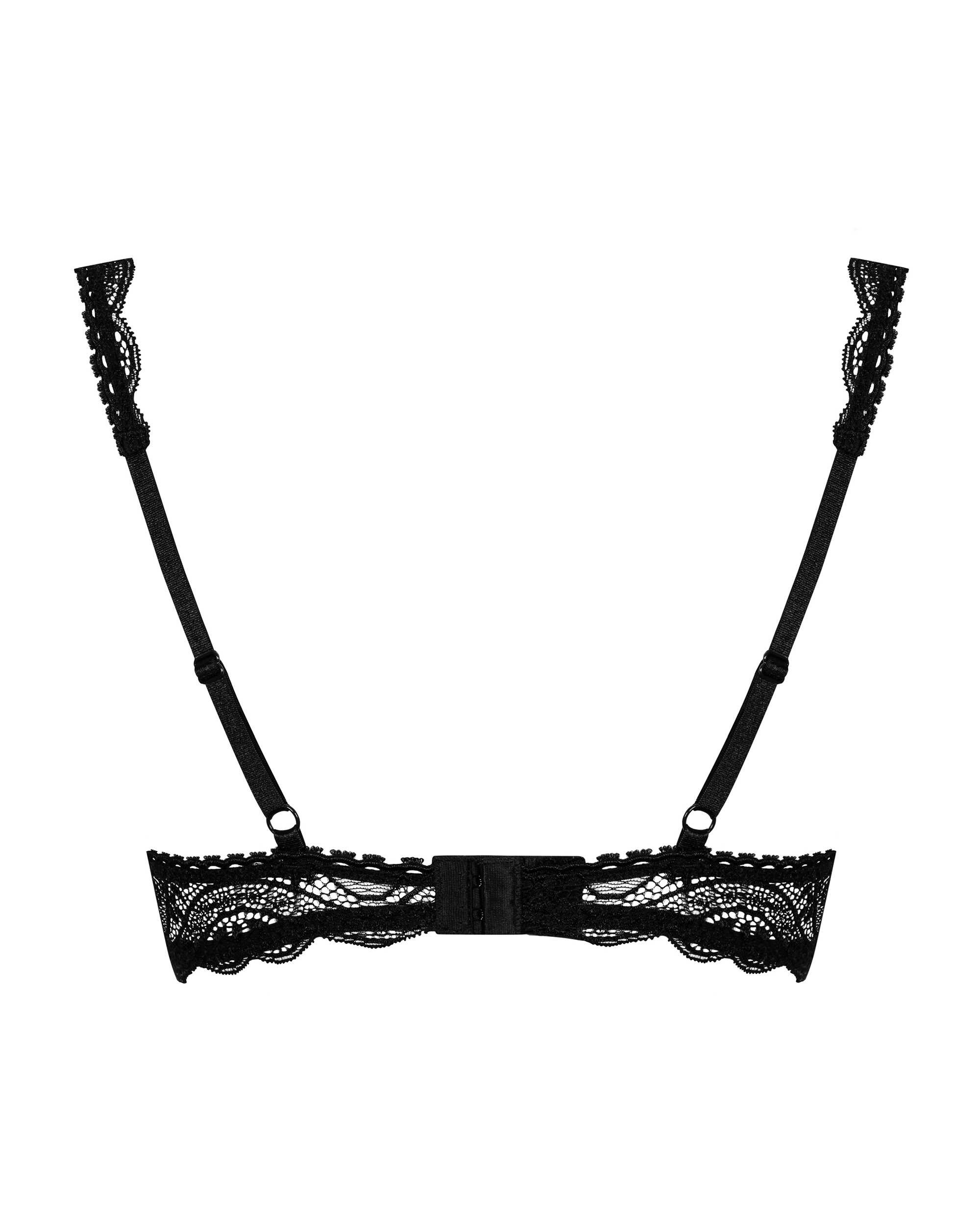 Demi soutien-gorge push-up en dentelle - Obsessive Miamor – Image 6