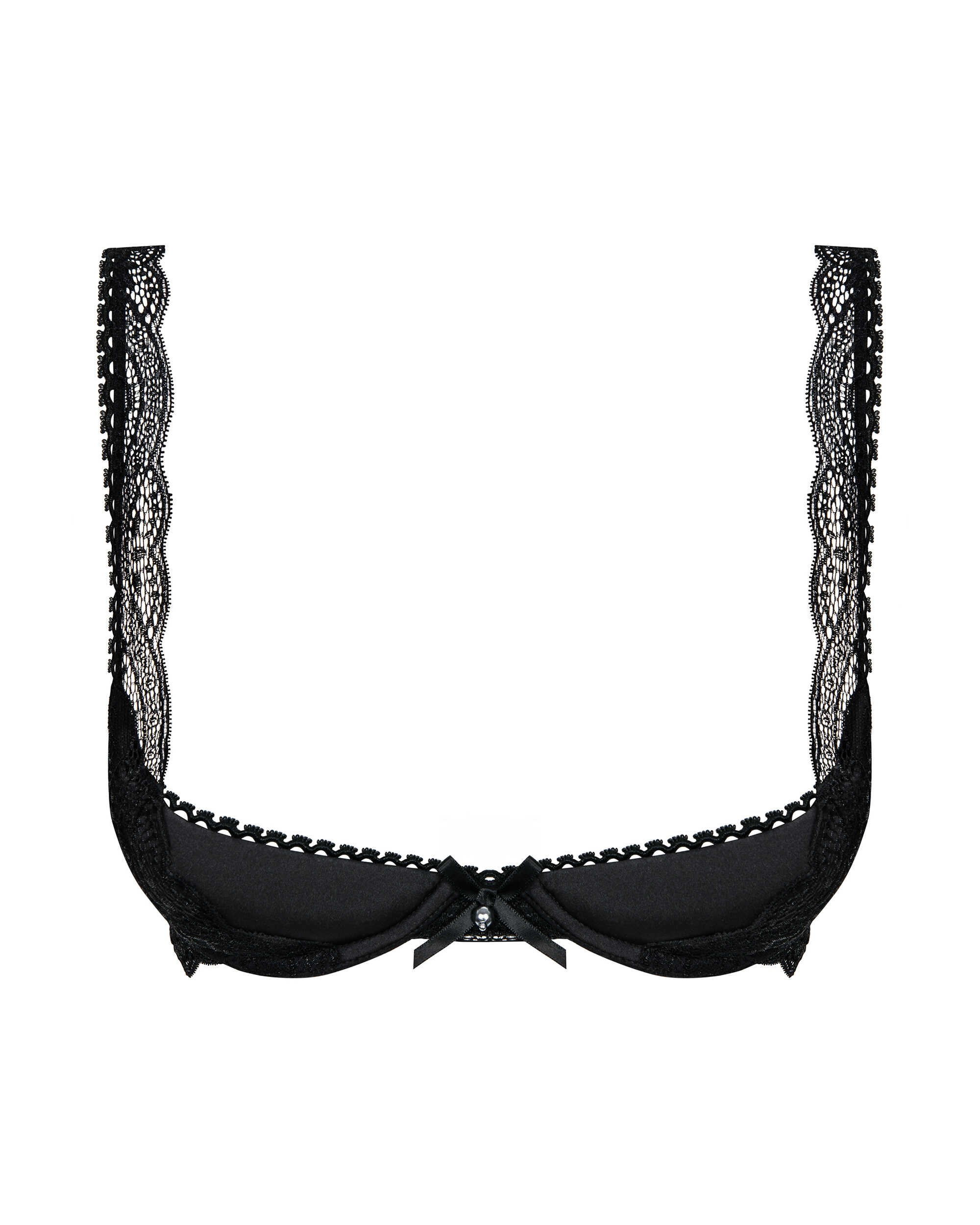 Demi soutien-gorge push-up en dentelle - Obsessive Miamor – Image 5