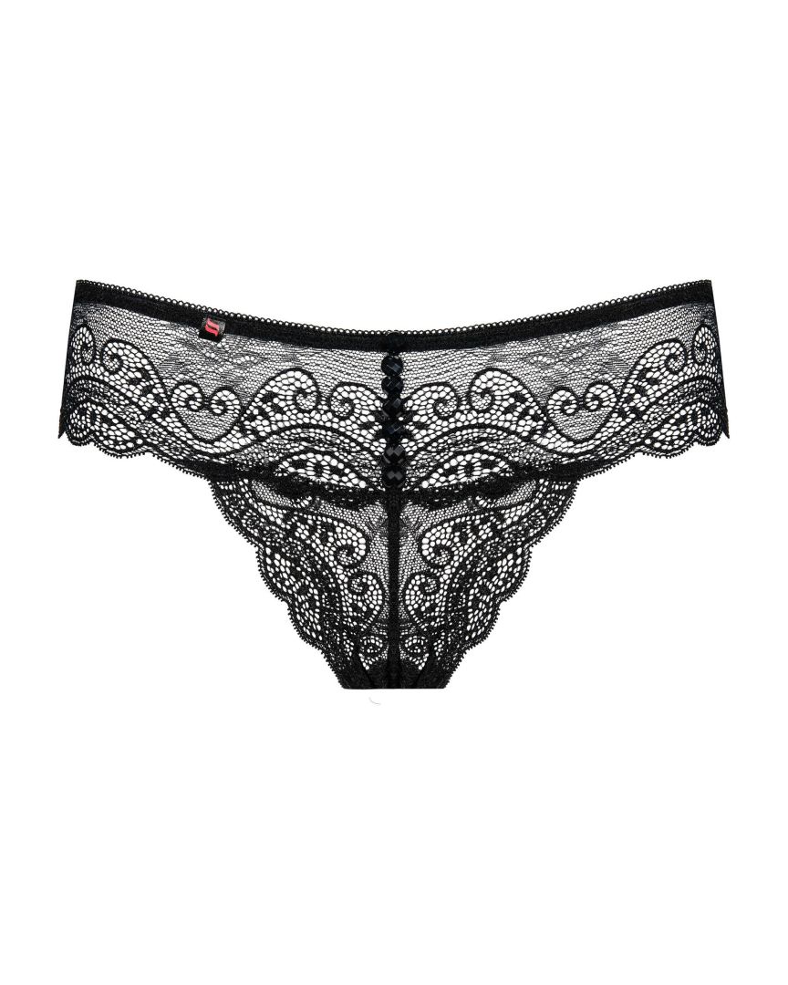String en dentelle fine à ceinture large - Obsessive – Image 5