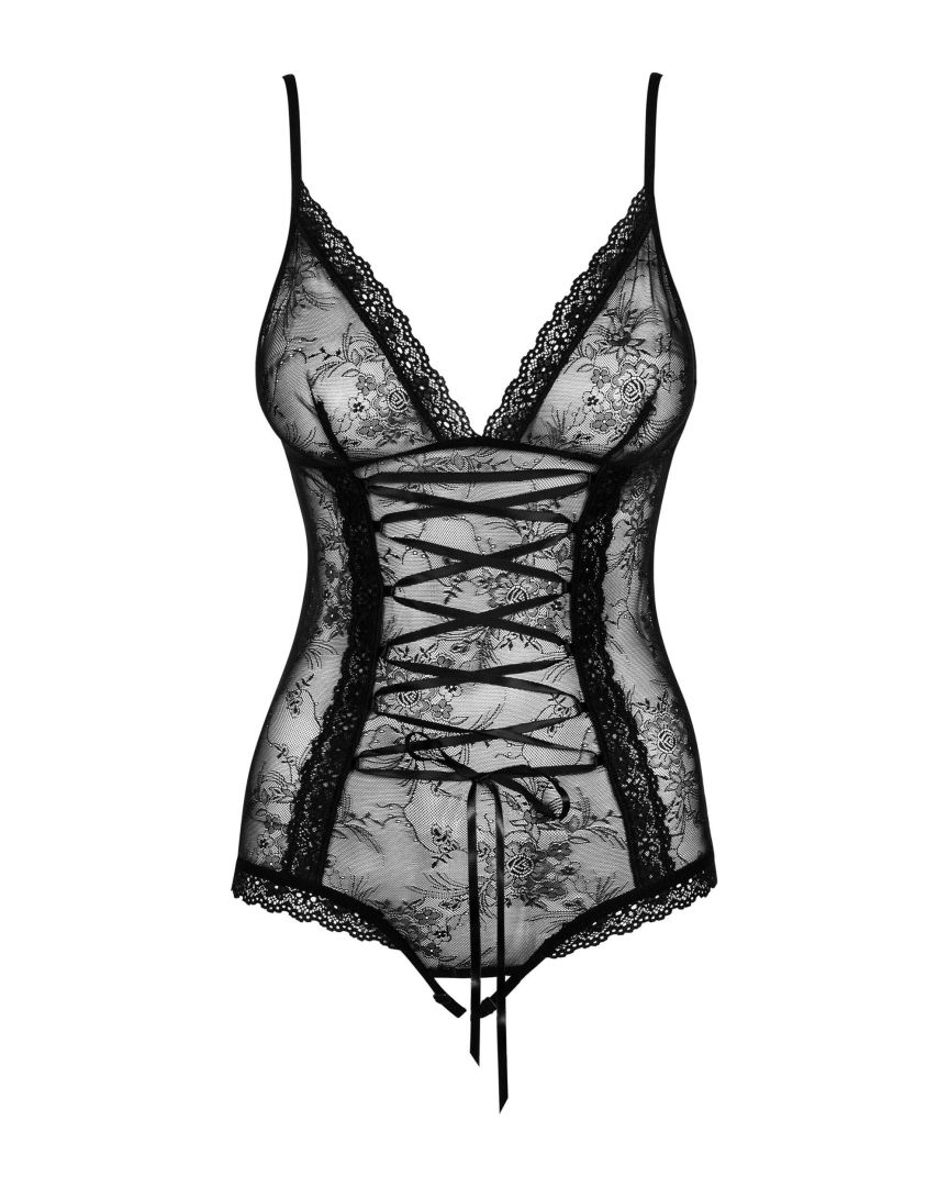 Body dentelle florale ouvert Slevika - Obsessive – Image 5