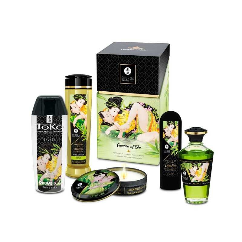 Kit sensuel Jardin d'Edo aux extraits naturels - Shunga