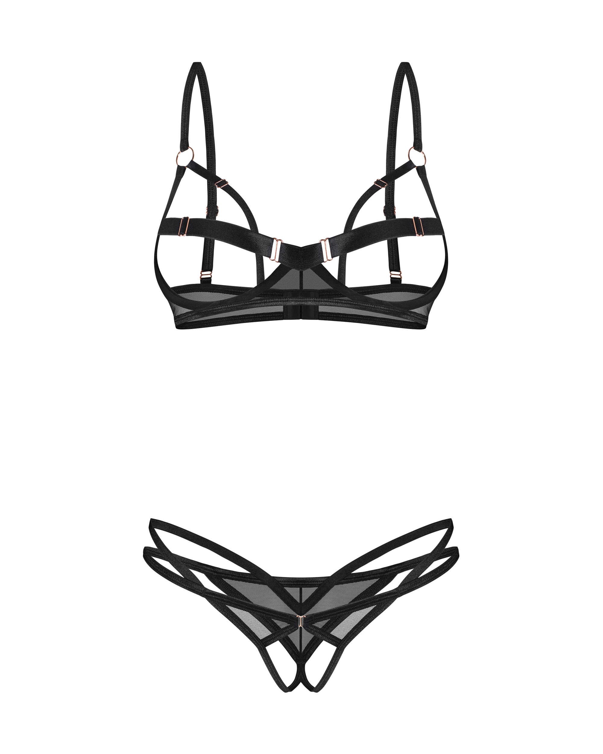 Ensemble lingerie ouvert Euridia 2 pièces - Obsessive – Image 4