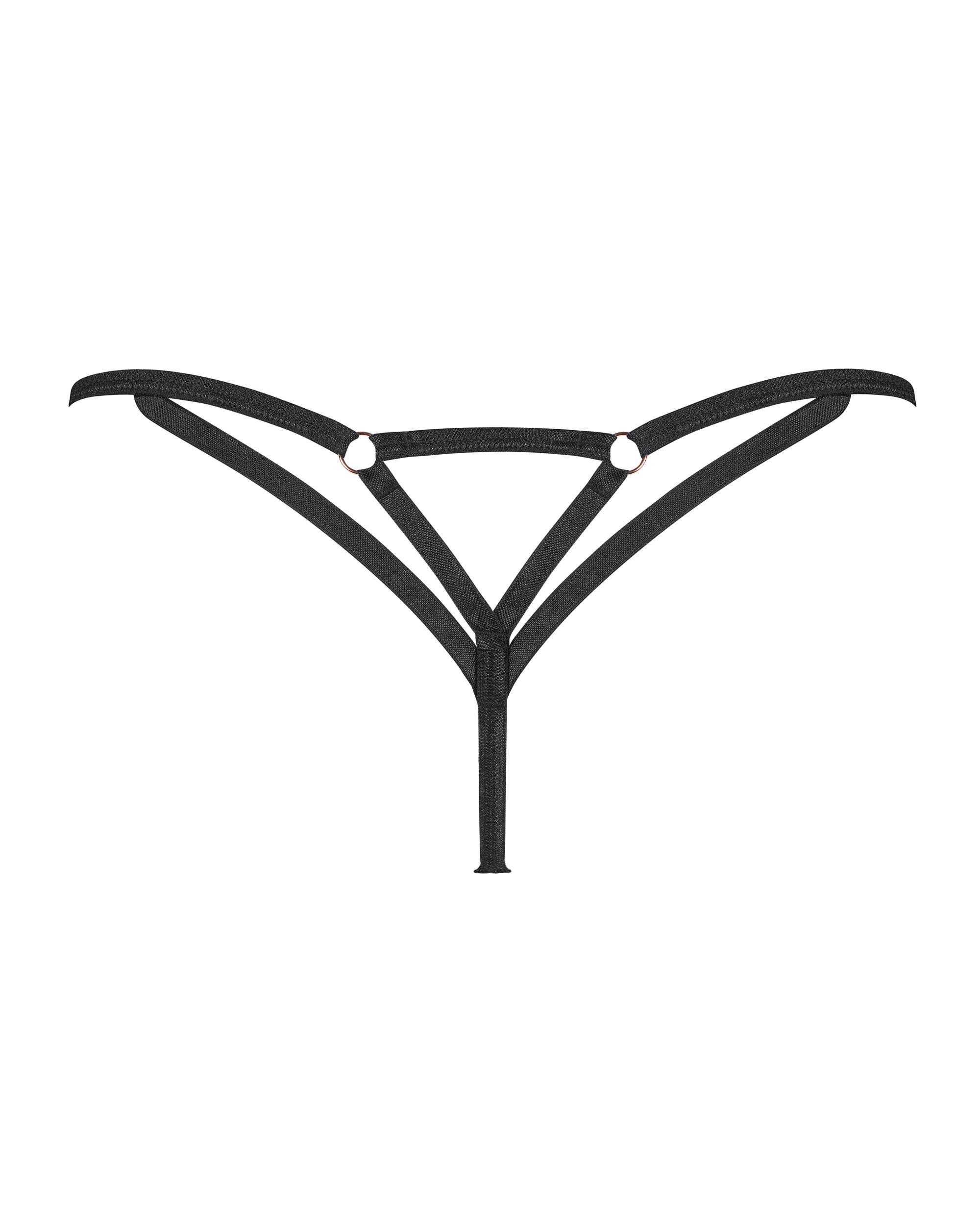 String à lanières croisées et détails dorés - Obsessive Euridia – Image 7