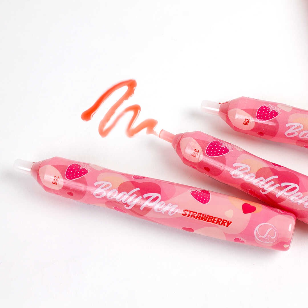 Stylo comestible saveur fraise - Secret Play – Image 2
