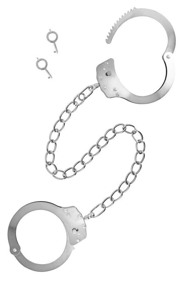 Menottes de chevilles en fer chromé pour initiés - Fetish Tentation – Image 3