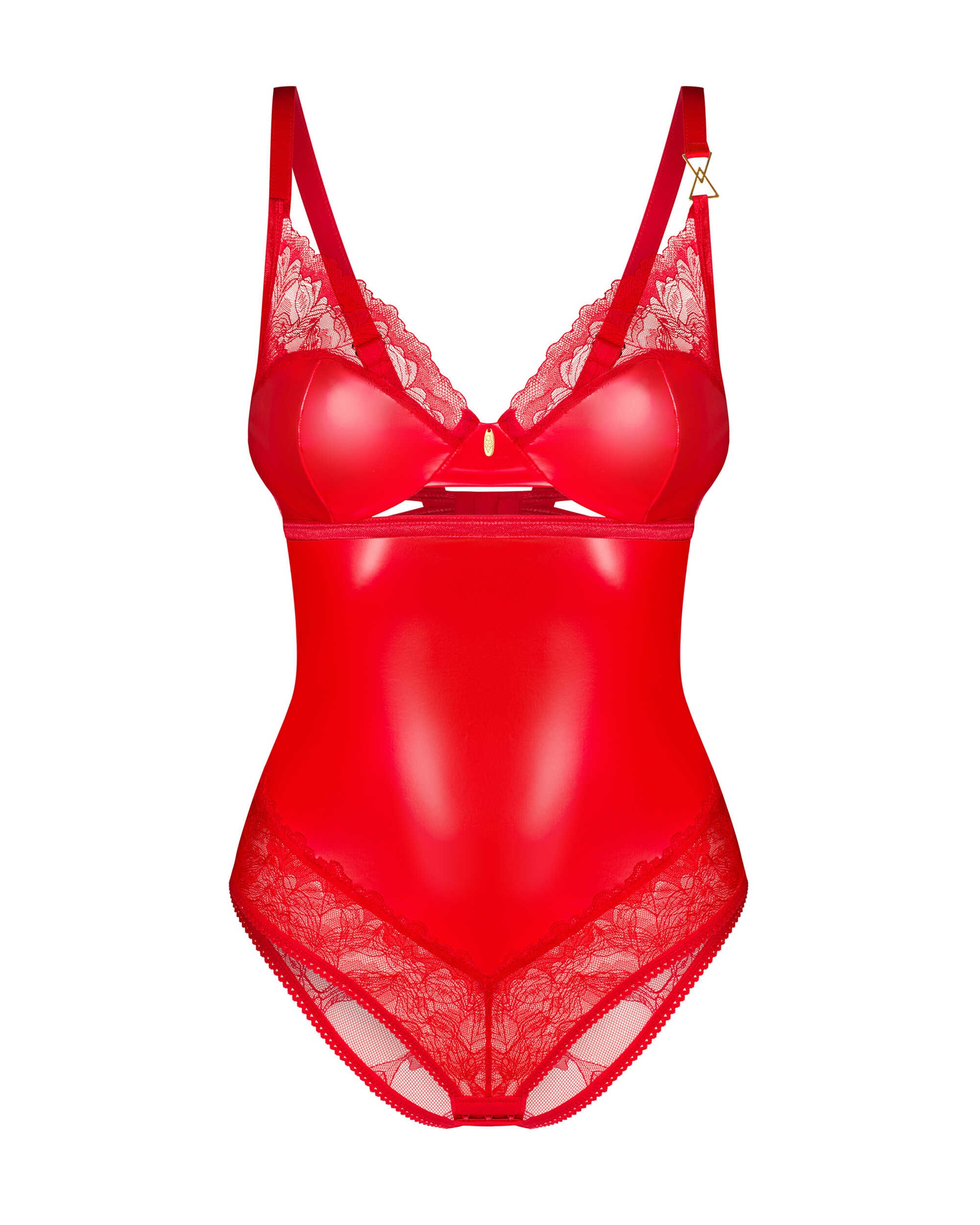Body dentelle Aliosa rouge - Obsessive – Image 6