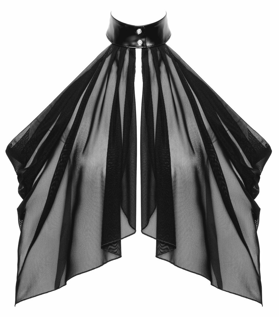Bolero transparent Opium en maille - Noir Handmade – Image 5
