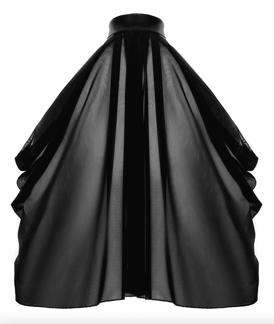 Bolero transparent Opium en maille - Noir Handmade – Image 6