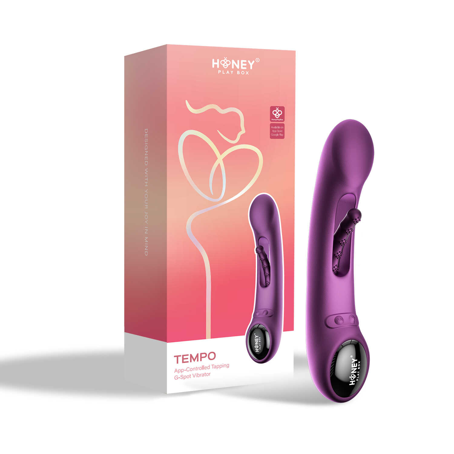 Vibromasseur point G connecté Tempo avec capteurs - Honey Play Box