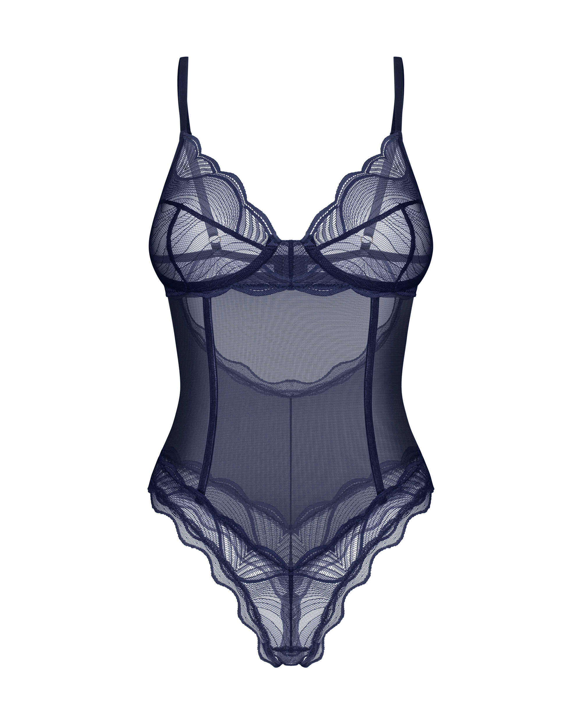 Body ouvert Nightly en maille transparente - Obsessive – Image 6