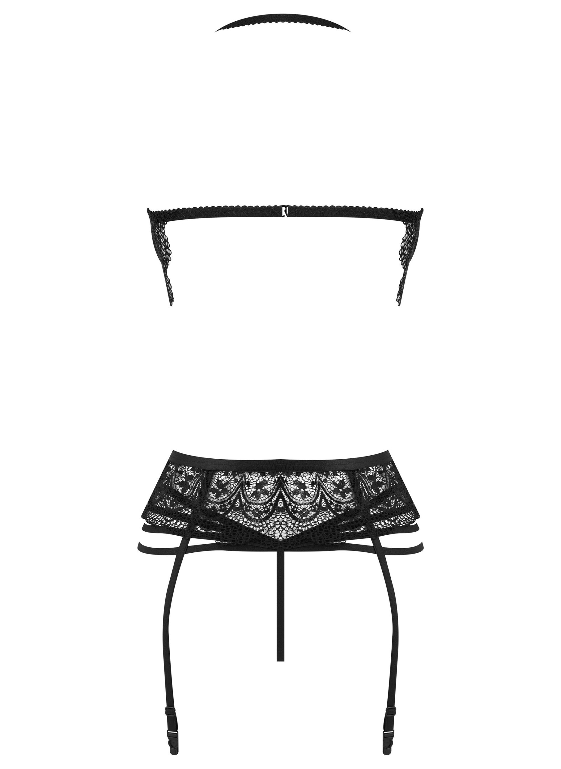 Ensemble lingerie dentelle raffinée noir - Beauty Night – Image 8
