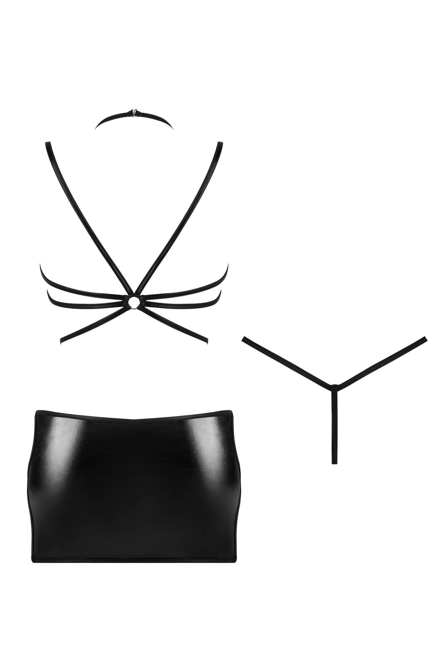 Robe sexy wetlook Eclipse avec string - Beauty Night – Image 8