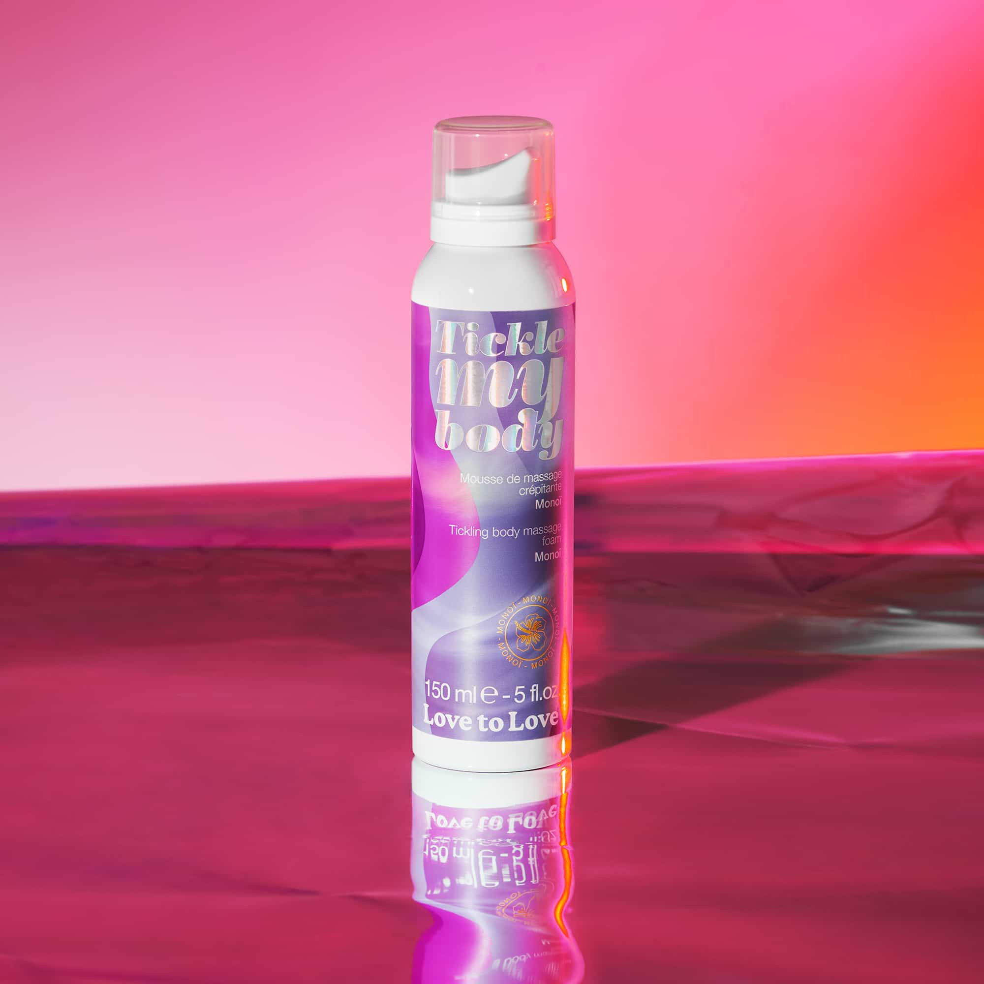 Mousse de massage crépitante monoï 150 ml - Love to Love – Image 2