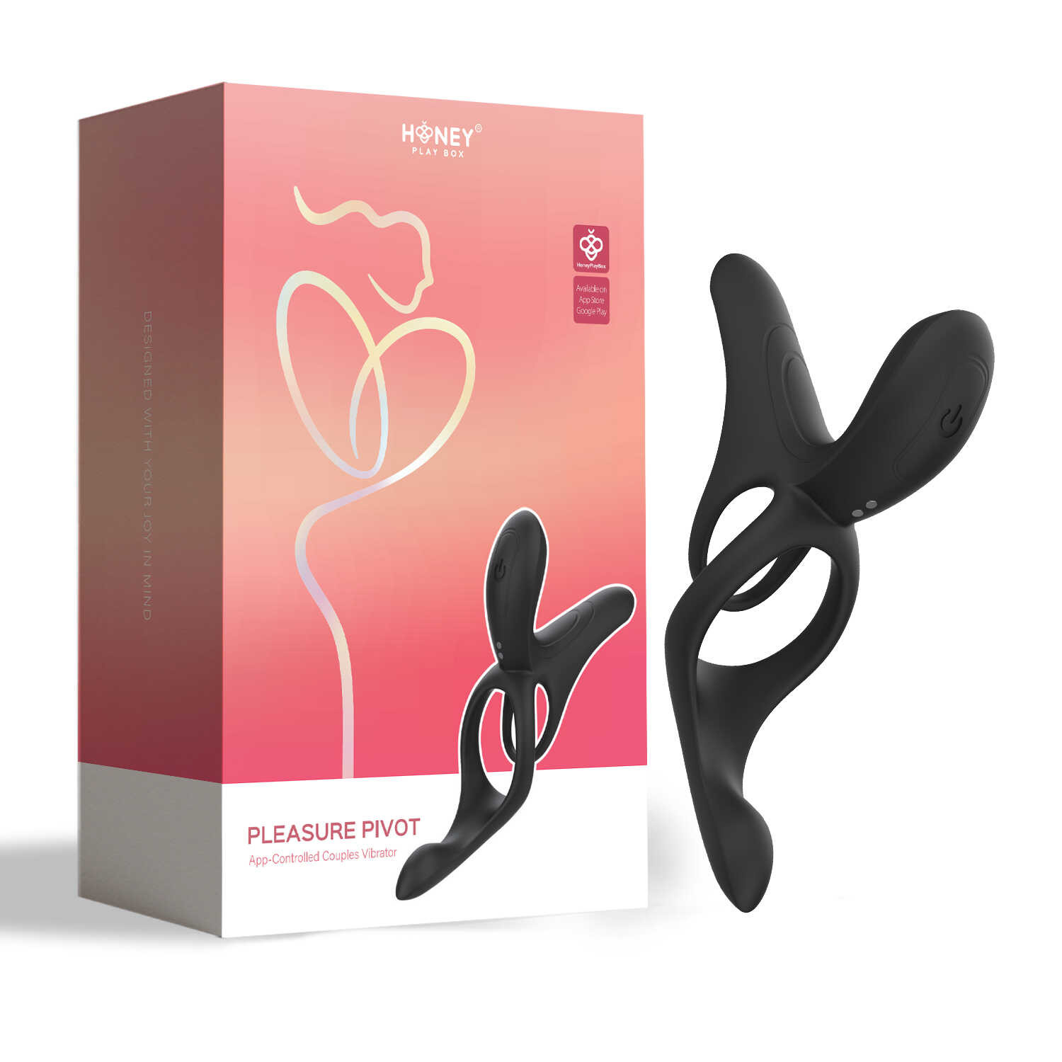 Vibromasseur couple connecté Pleasure Pivot - Honey Play Box