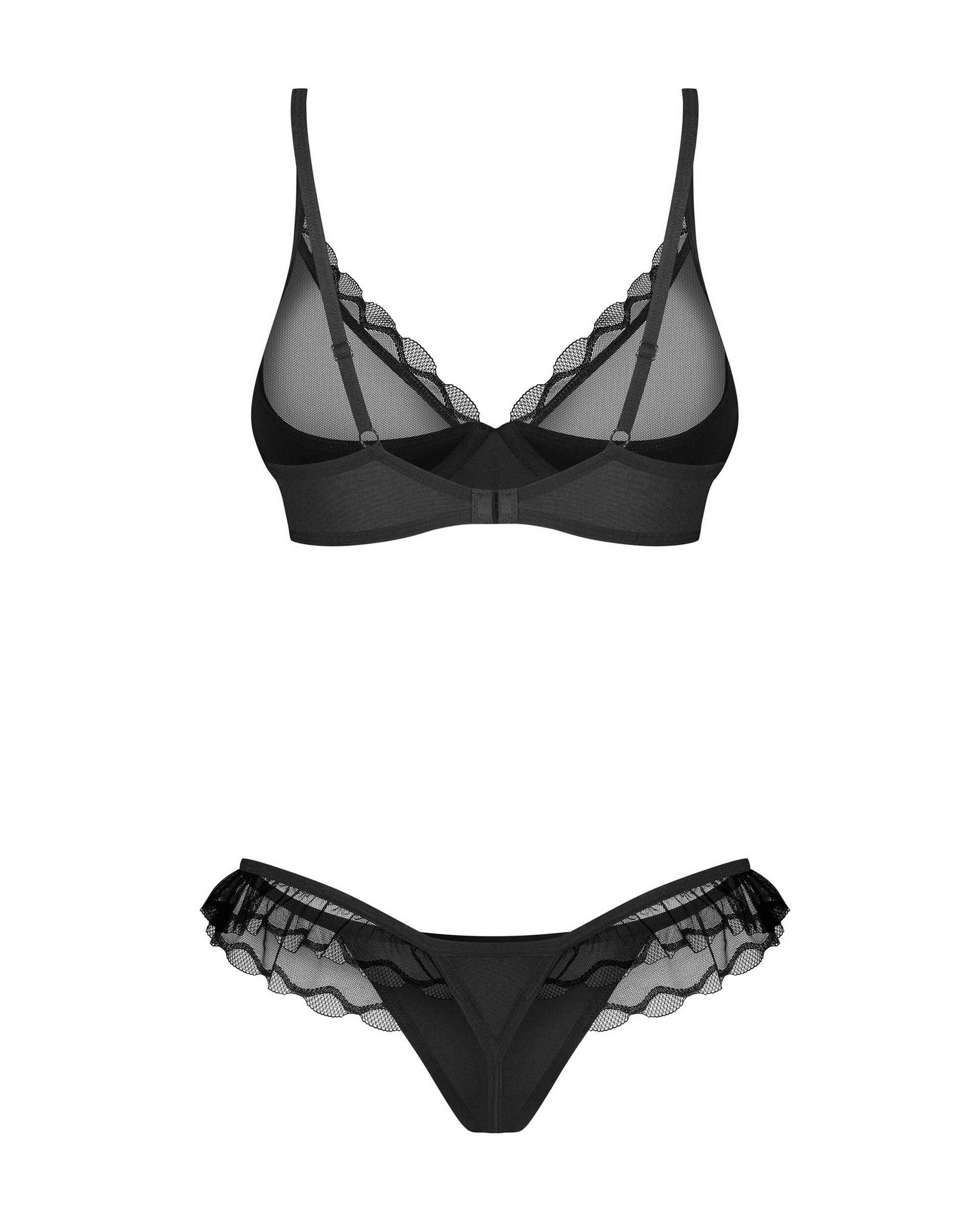 Ensemble lingerie soutien-gorge et string en dentelle - Obsessive – Image 10