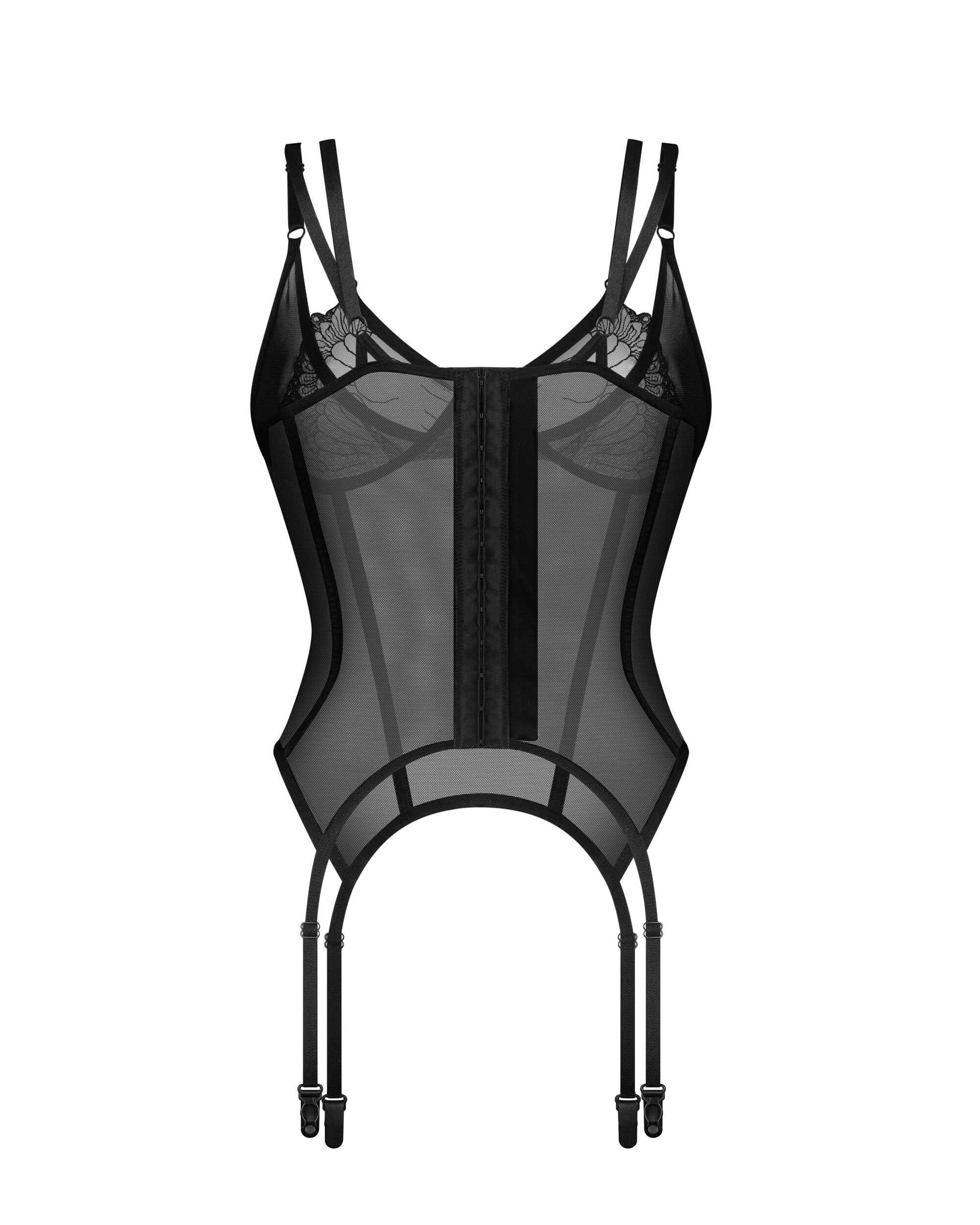 Corset transparent à dentelle Arrowel - Obsessive – Image 6