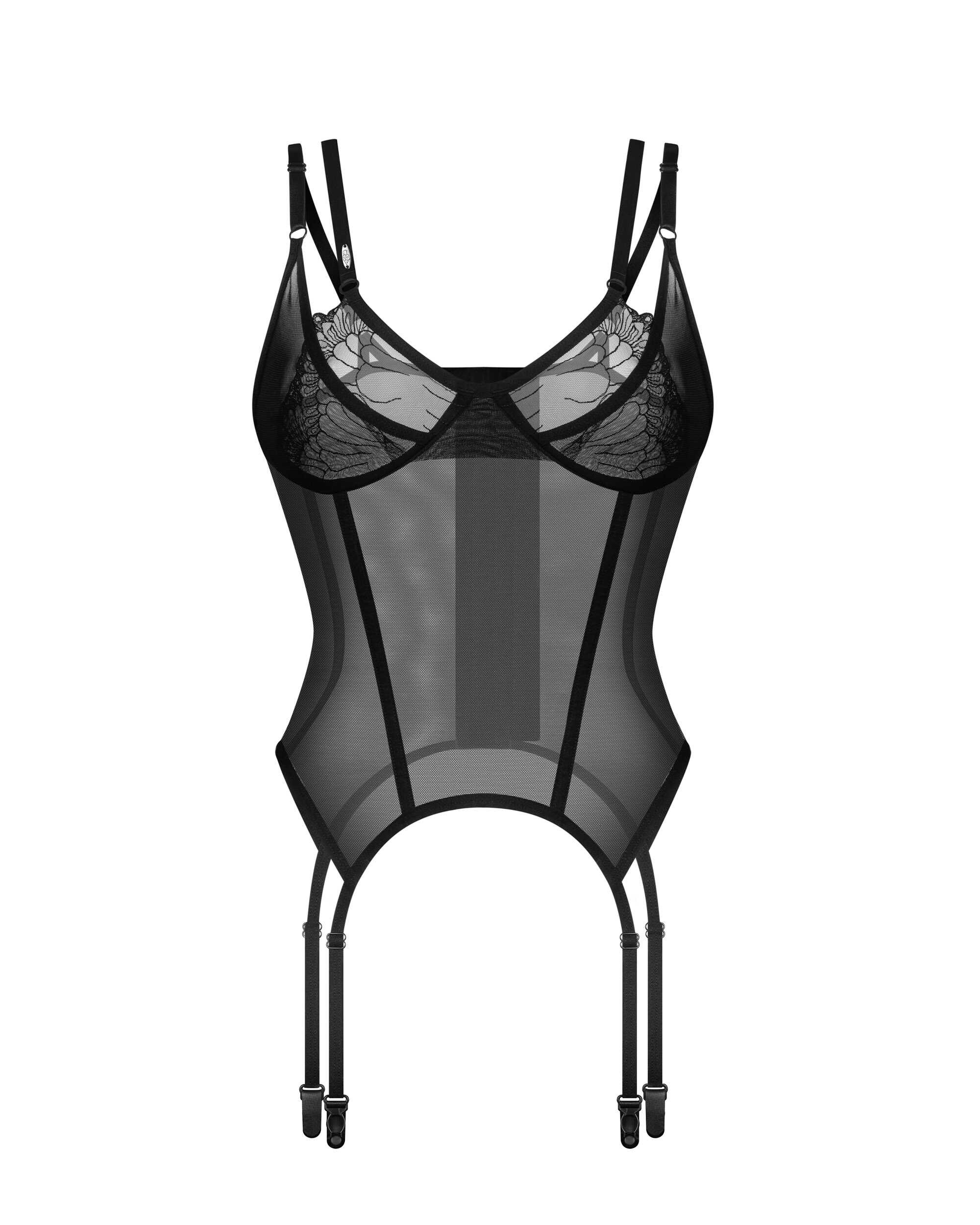 Corset transparent à dentelle Arrowel - Obsessive – Image 5