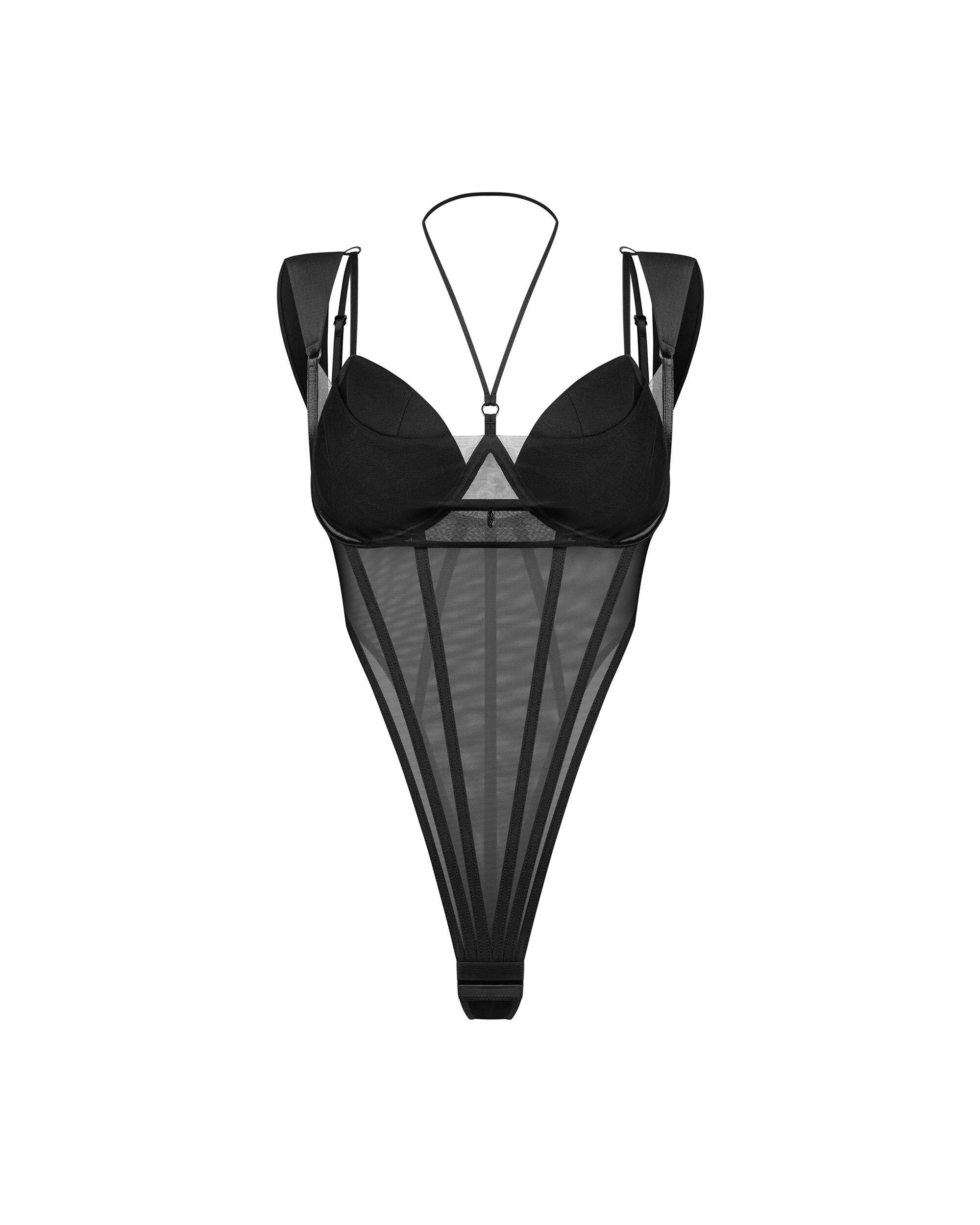Body Sibilie en maille avec bonnets rembourrés - Obsessive