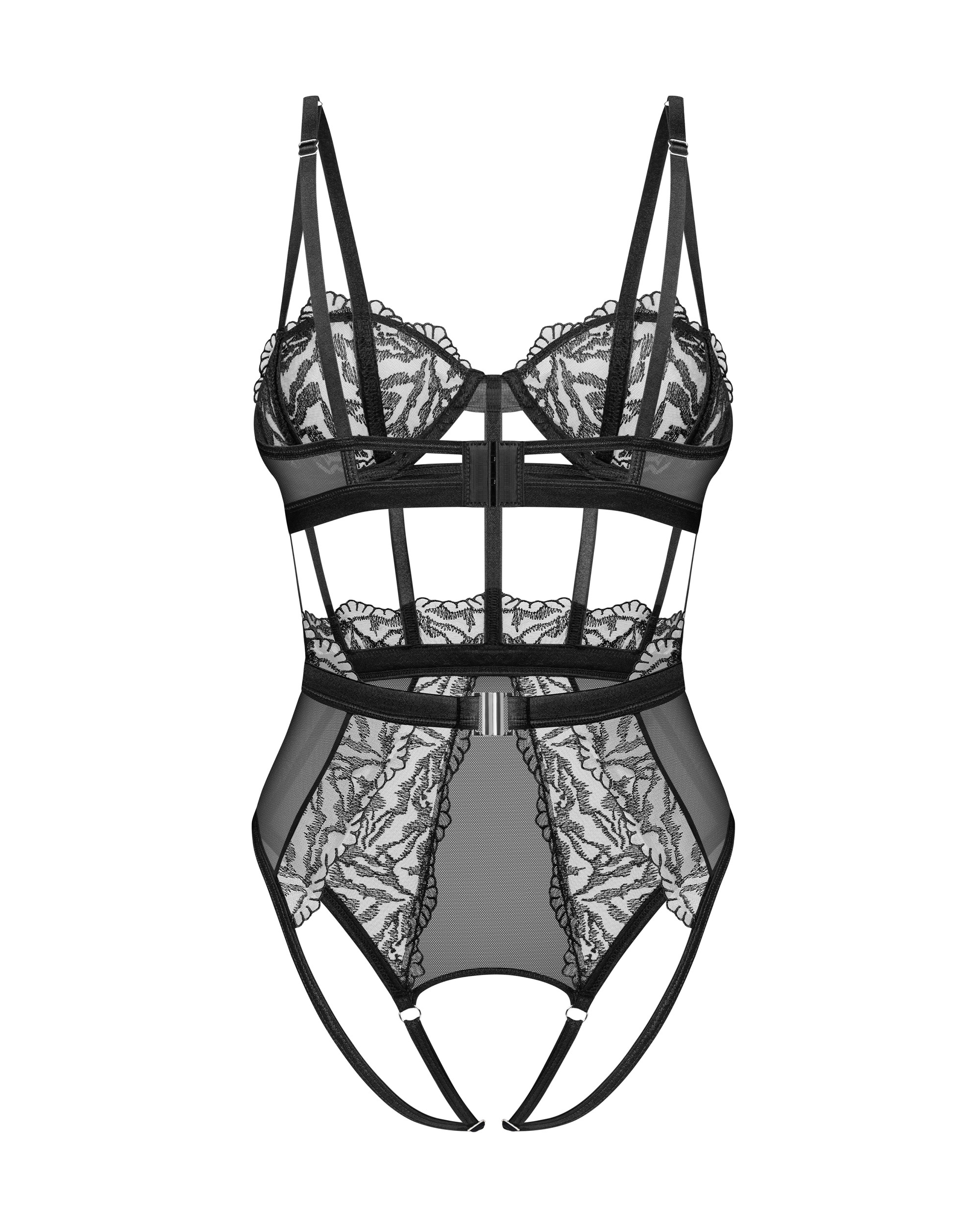 Body dentelle transparente à armatures - Obsessive – Image 13
