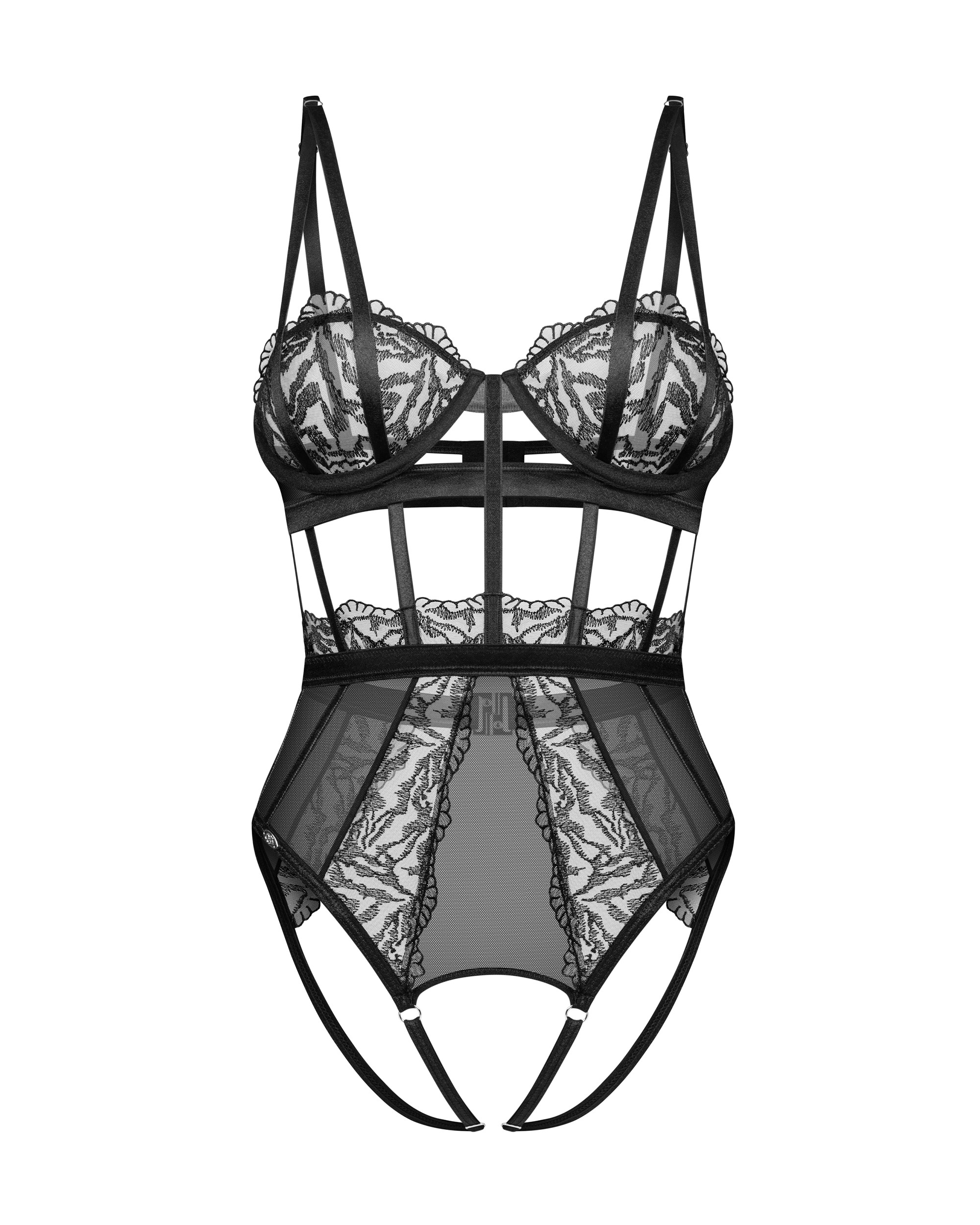 Body dentelle transparente à armatures - Obsessive – Image 12