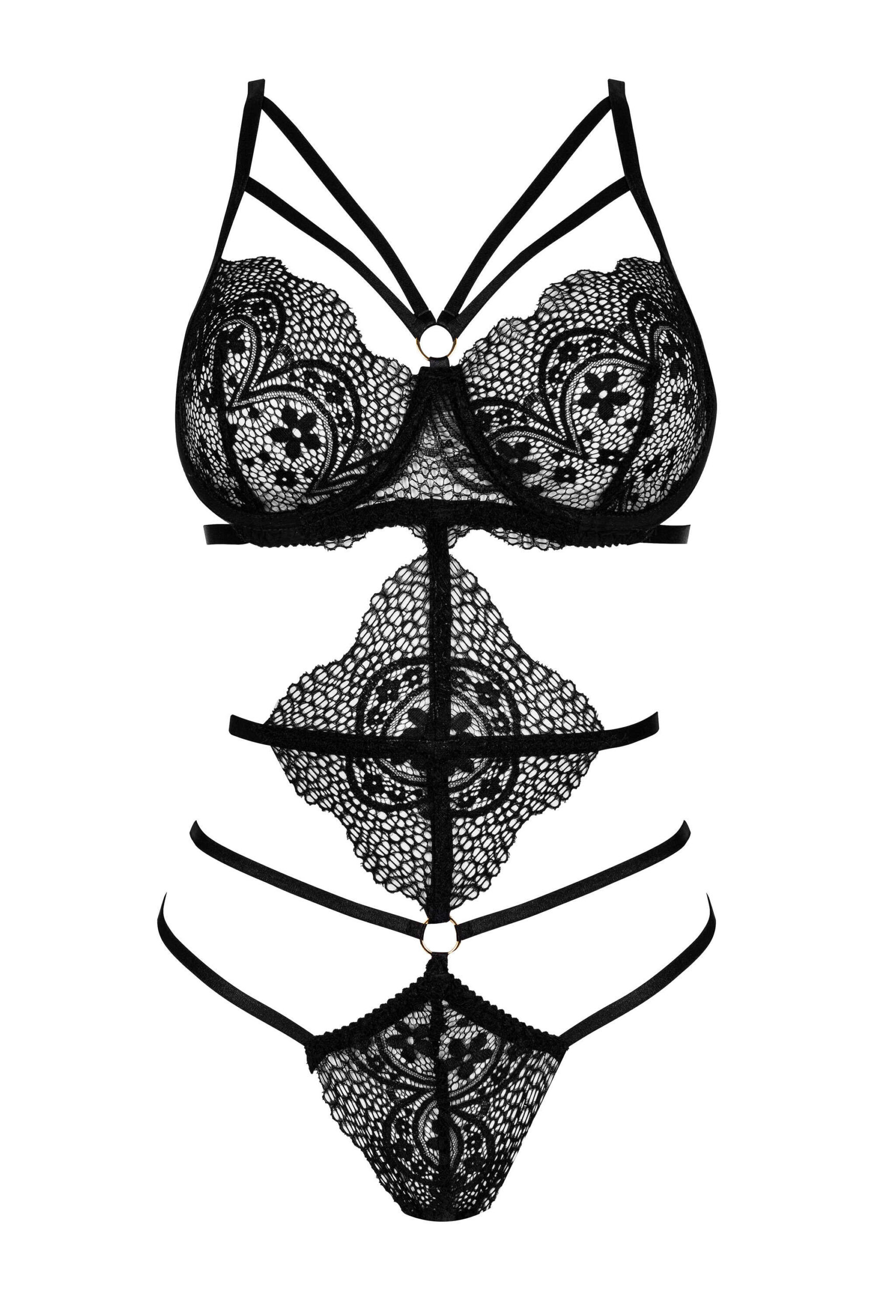 Body en dentelle à bretelles et dos nu - Beauty Night – Image 12