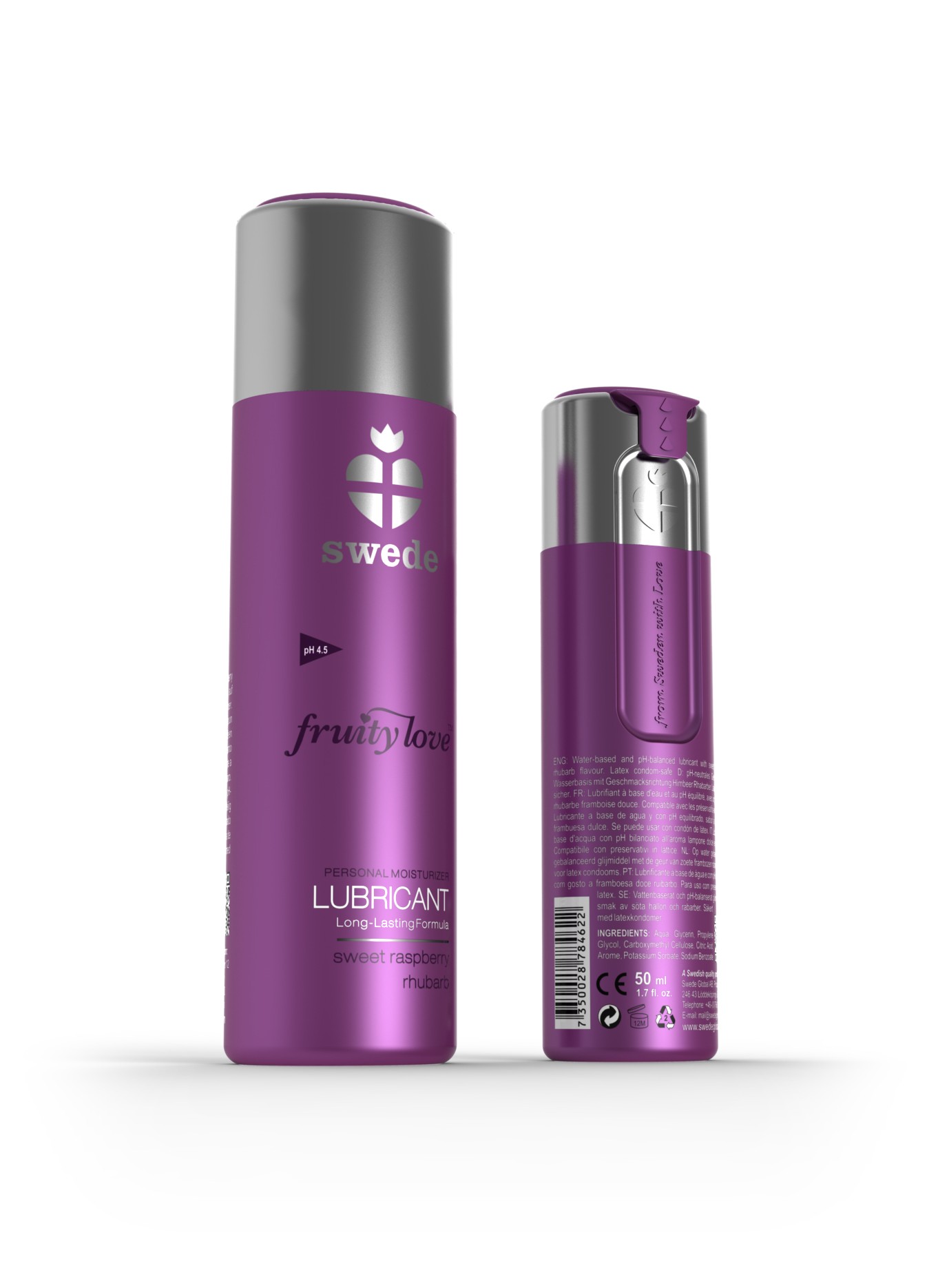 Lubrifiant framboise rhubarbe 50 ml - Swede – Image 2