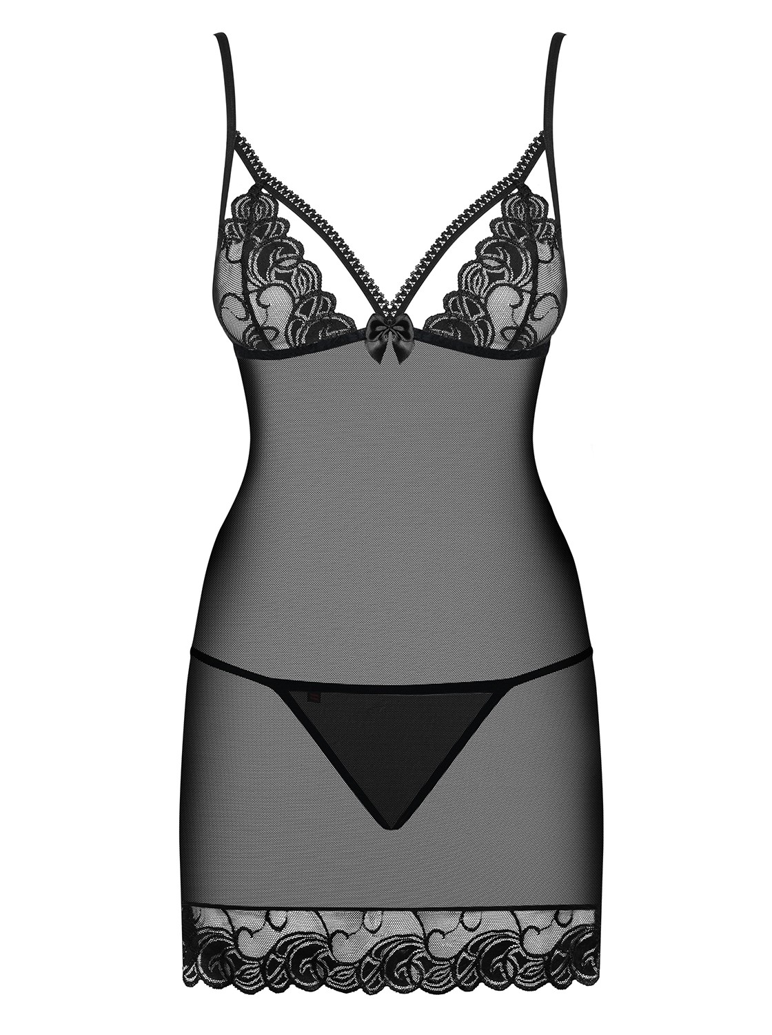 Nuisette transparente en dentelle Wonderia - Obsessive – Image 5